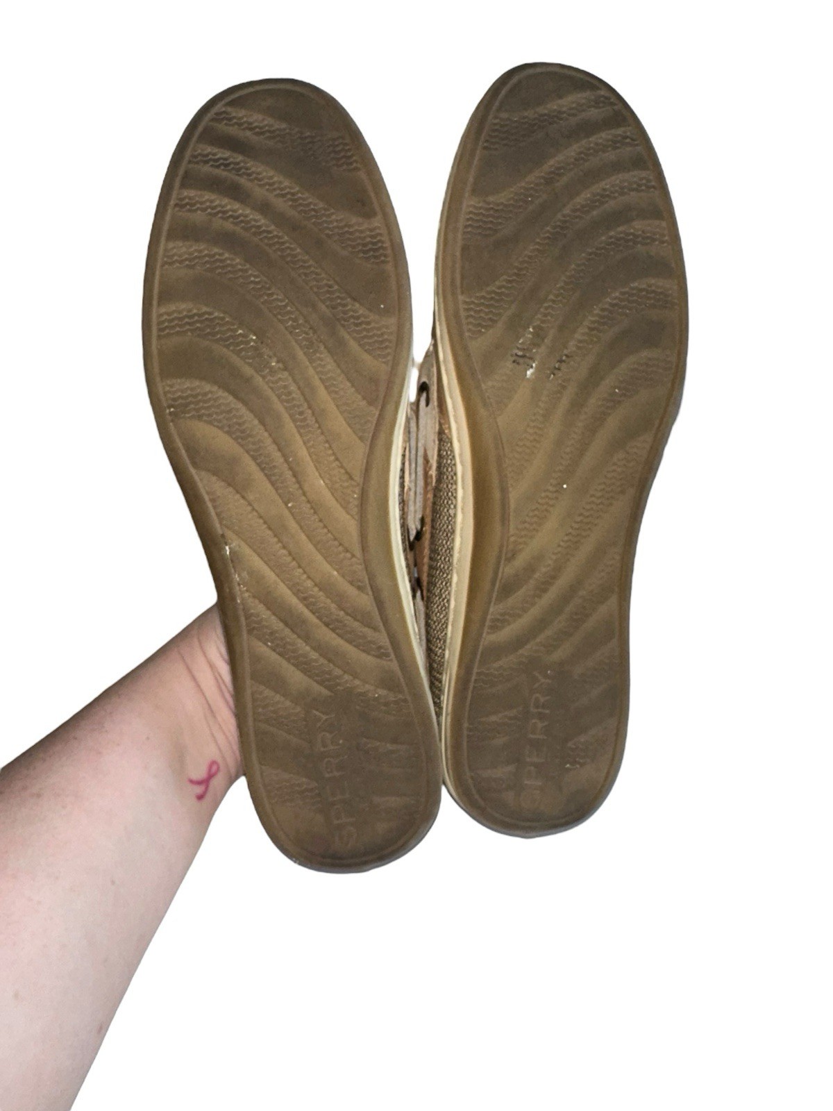 SPERRY Top Sider Women’s Size 9 Koifish 2 Eye Boat Shoe Linen/Oat ST95589