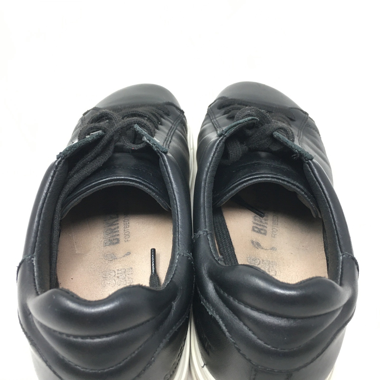 Birkenstock Bend Low Sneakers Shoes Womens Size 7 US 38 EU Black Leather