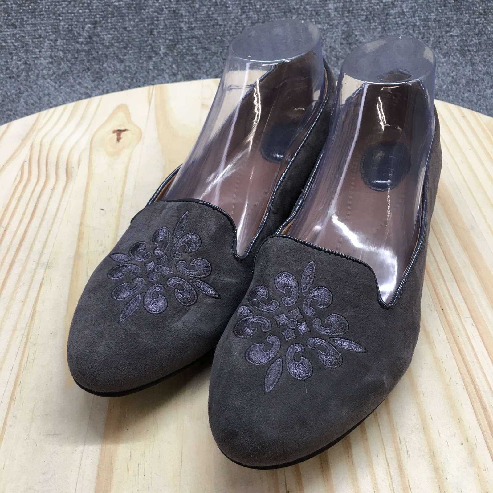 Clarks Artisan Shoes Womens 9 M Alitay Kallen Loafers Purple Almond toe Casual