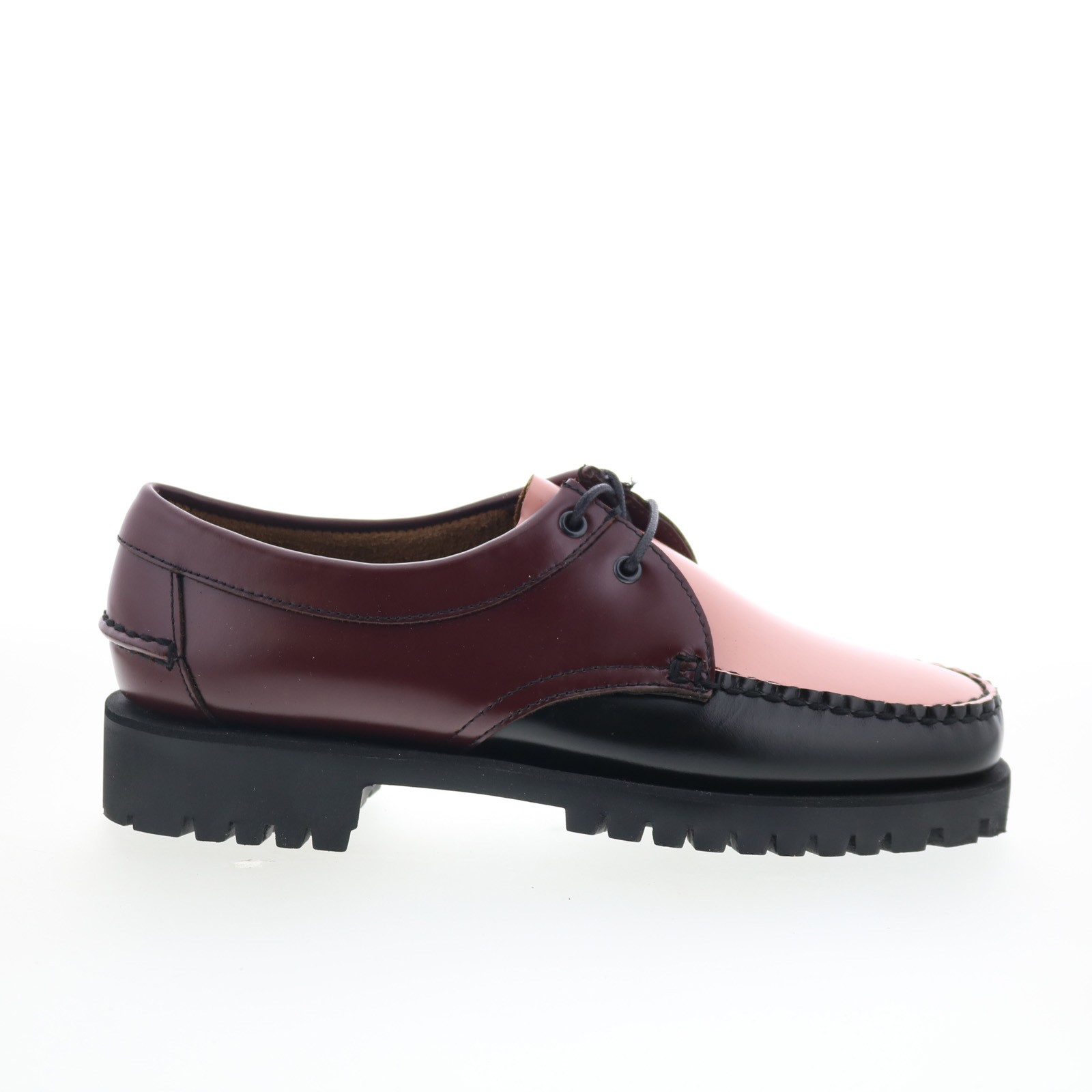 Sebago James Lug 741227W-ADX Womens Pink Loafers & Slip Ons Boat Shoes