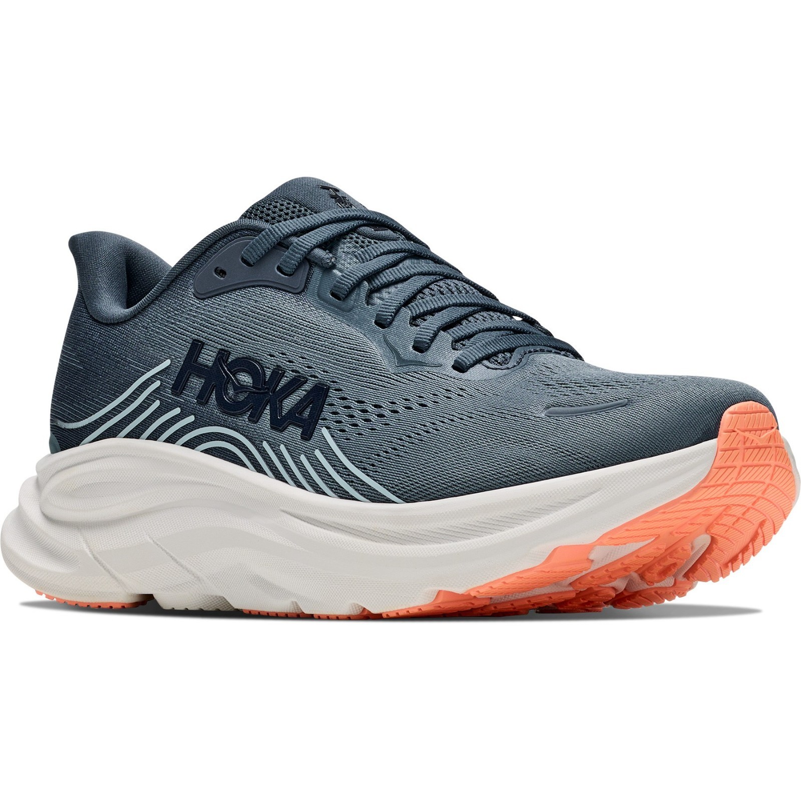 HOKA Clifton 11 Road-Running Shoes – Women’s, Color: Faded Navy/Glimmering Blue