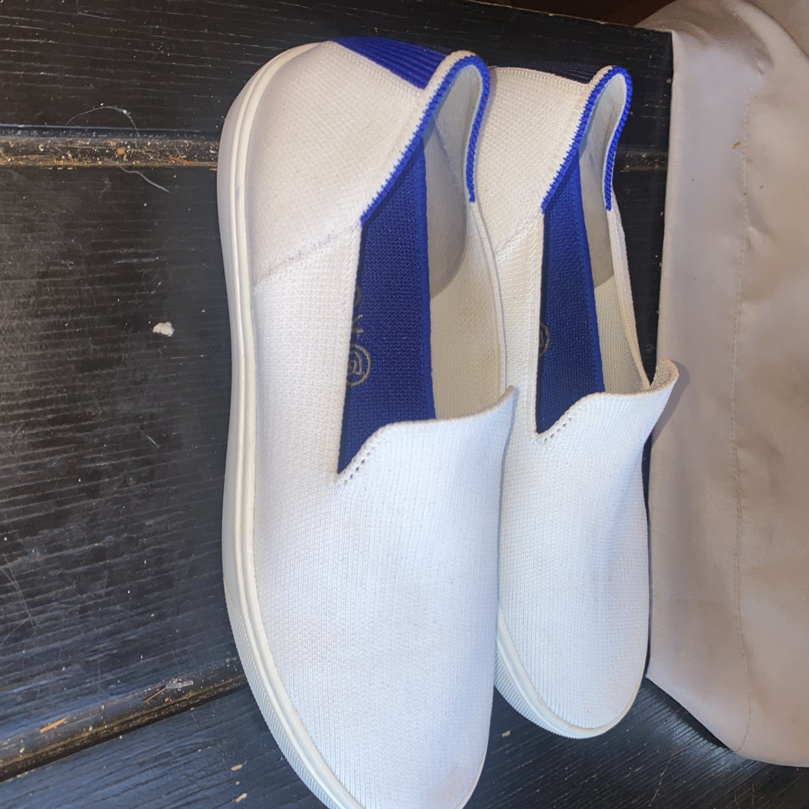 Rothy’s Women’s The Original Slip On Casual Comfort White Sneaker Size 9