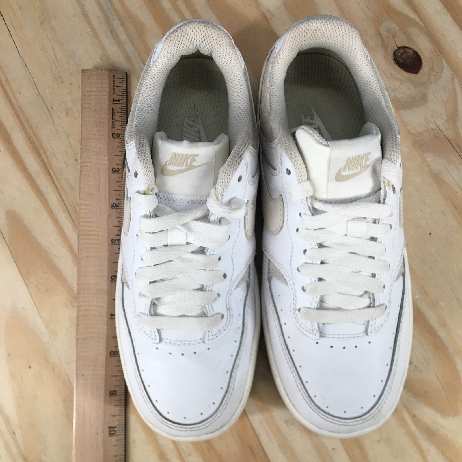 Nike Shoes Womens 6 Gamma Force Sneaker White Lace Up Low Top Comfort DX9176-103