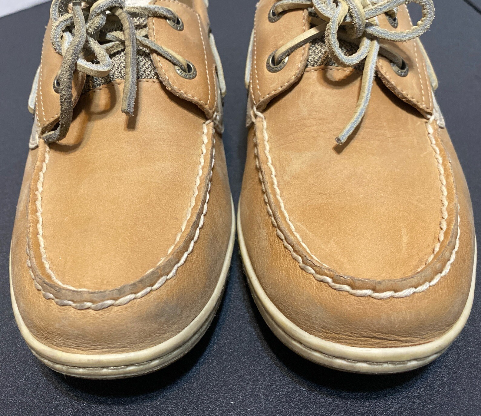 SPERRY Top Sider Women’s KOIFISH Linen Oats Boat Shoes STS95589 Sz 10 M