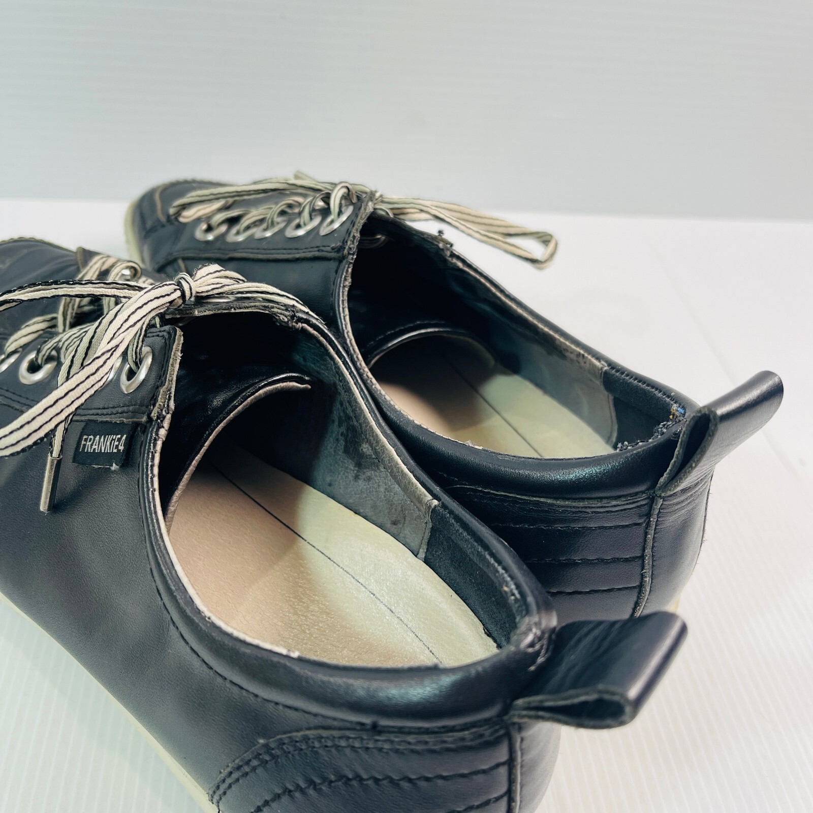 FRANKiE4 Ellie III Black Leather Sneakers Women’s AU 8 Orthotic Comfort Shoes