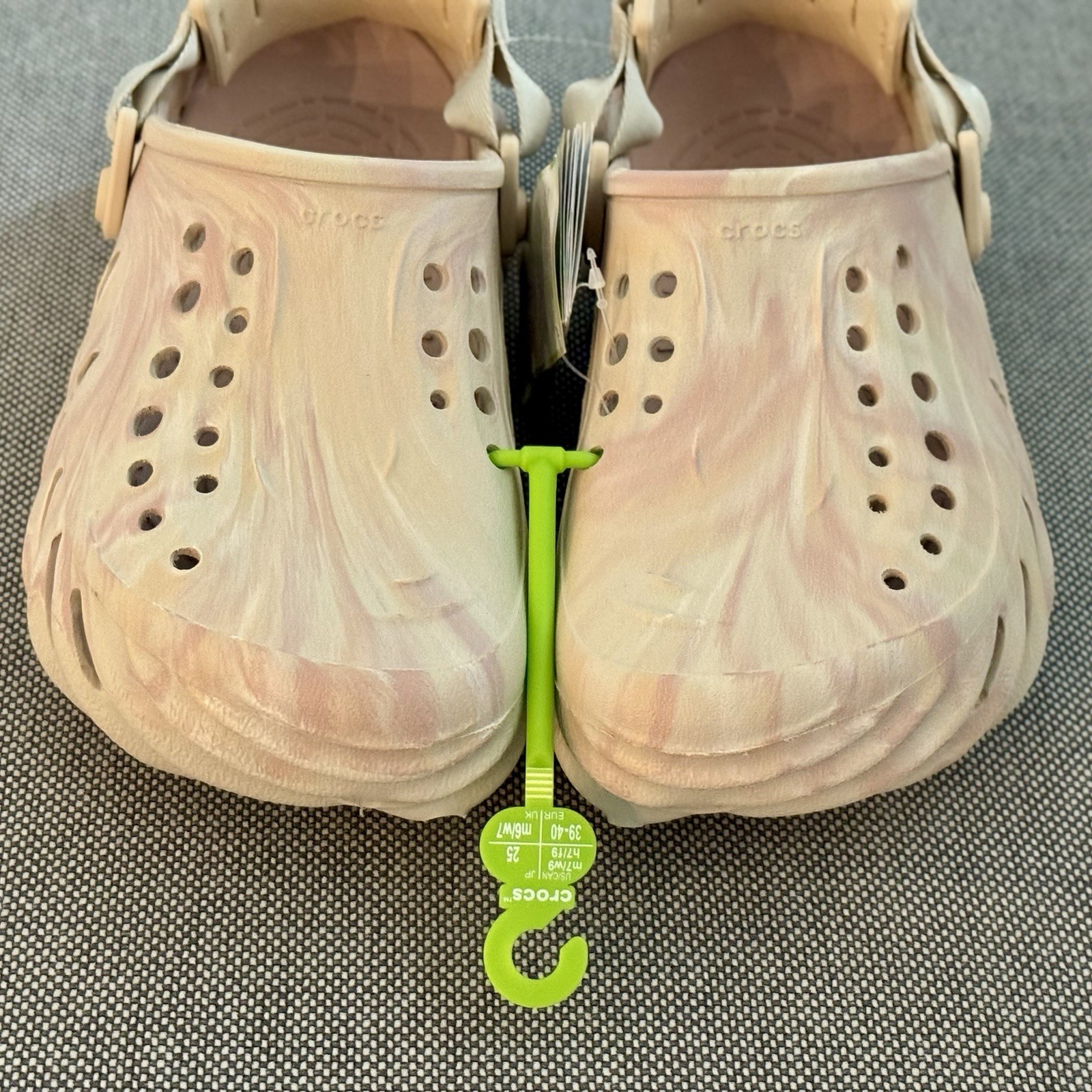 Crocs Echo Marble Clogs Quartz Shoes 208454-6WS Unisex Multiple Sizes