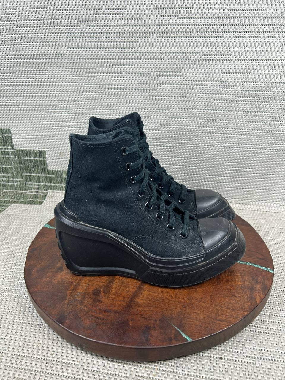 Converse Shoes Womens Size 6.5 Converse Chuck 70 De Luxe Black Wedge Sneaker