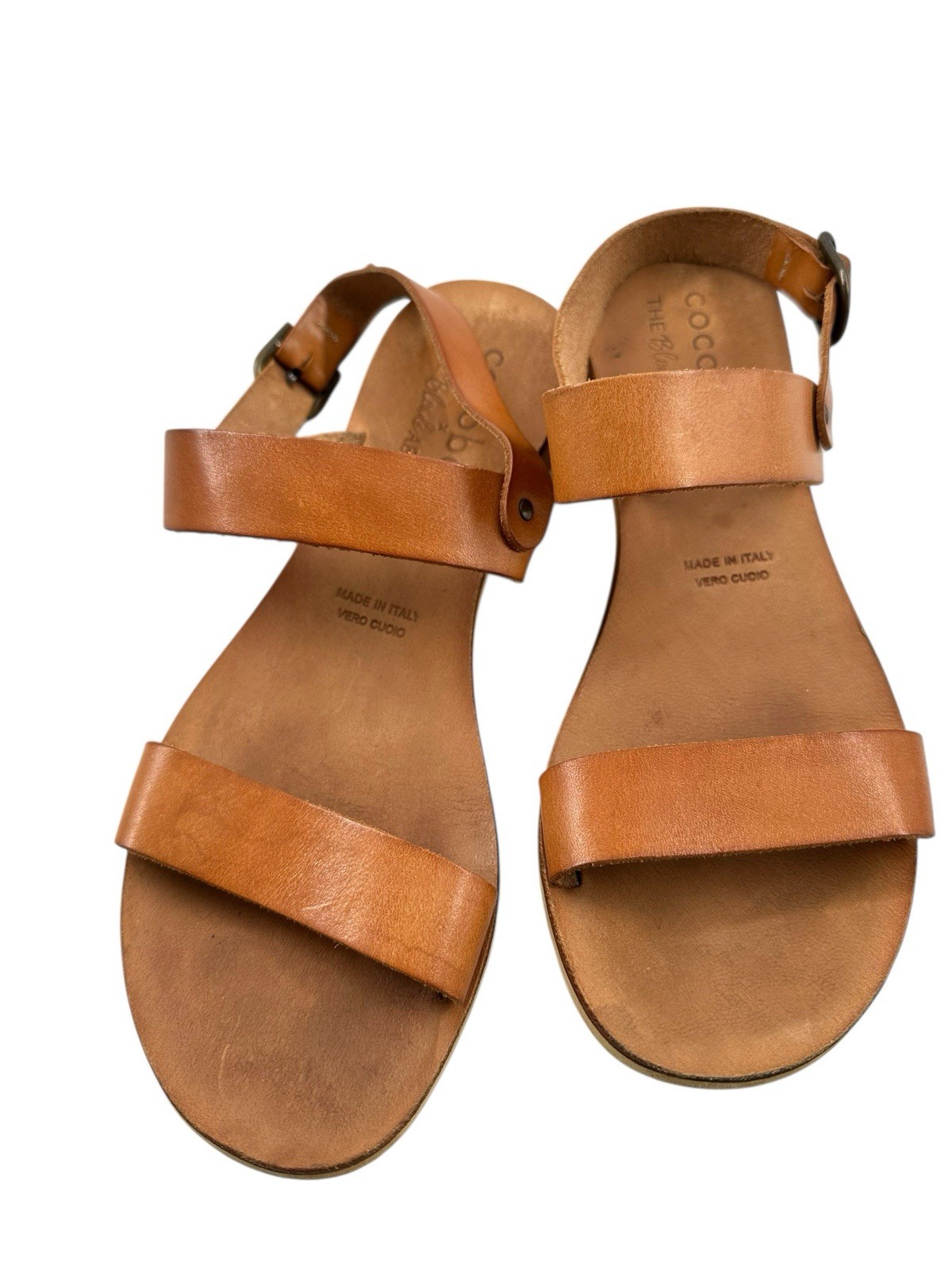 Cocobelle Natural The Kiki Sandal By X The Blonde Abroad 7.5 Handcrafted Italy