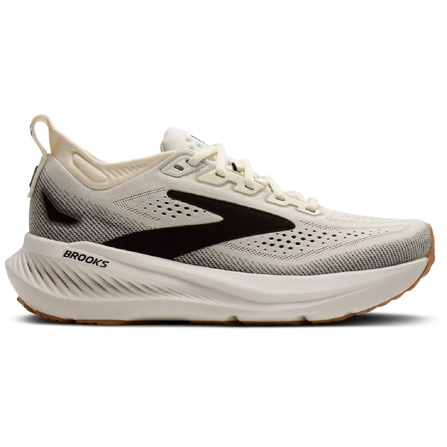 Brooks Glycerin 23 Road-Running Shoes – Women’s, Color: White/Black/Biscuit