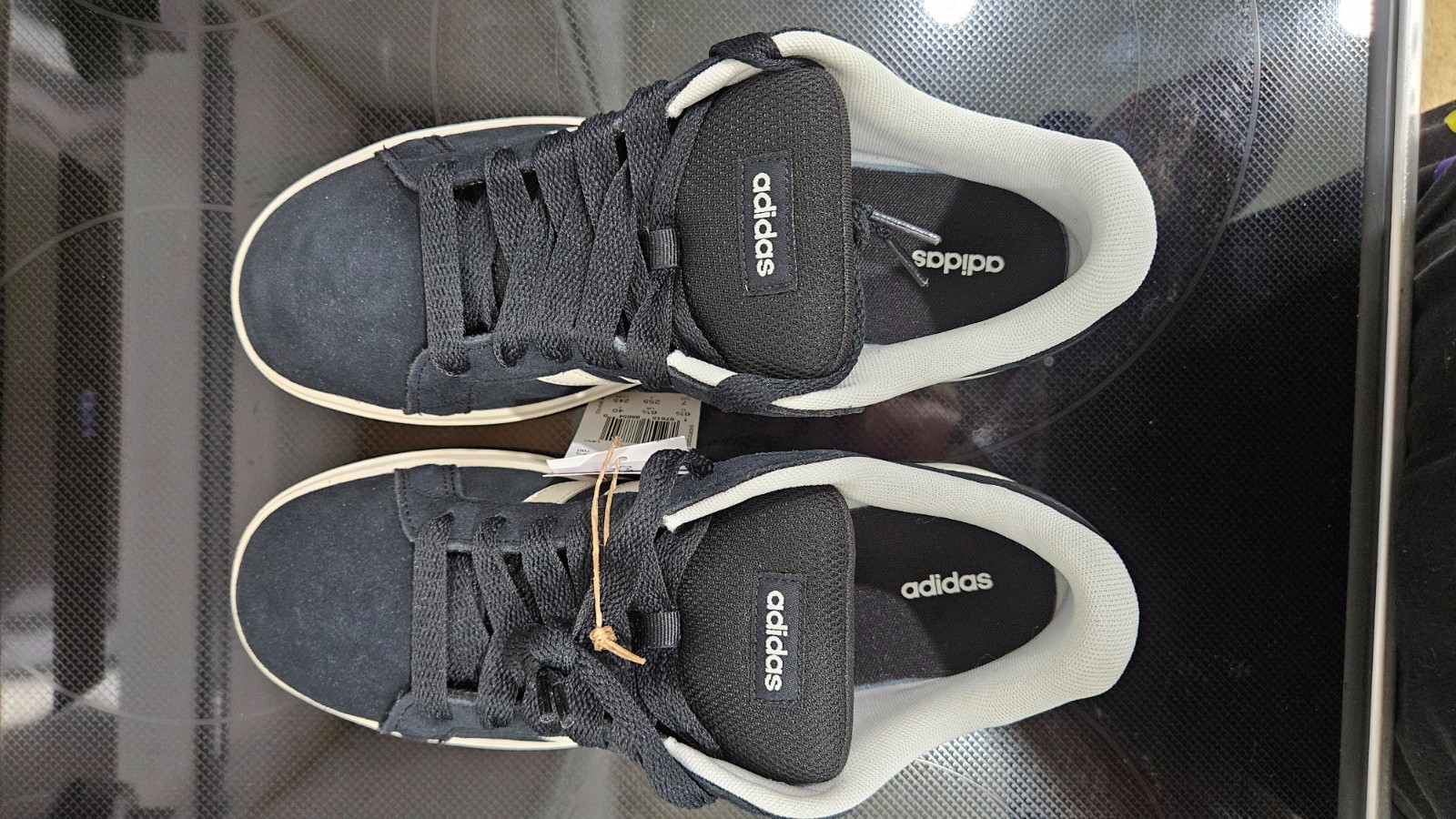 NEW Adidas Grand Court 00s K Size 8.5 Women’s 7 Youth Black White JH6178