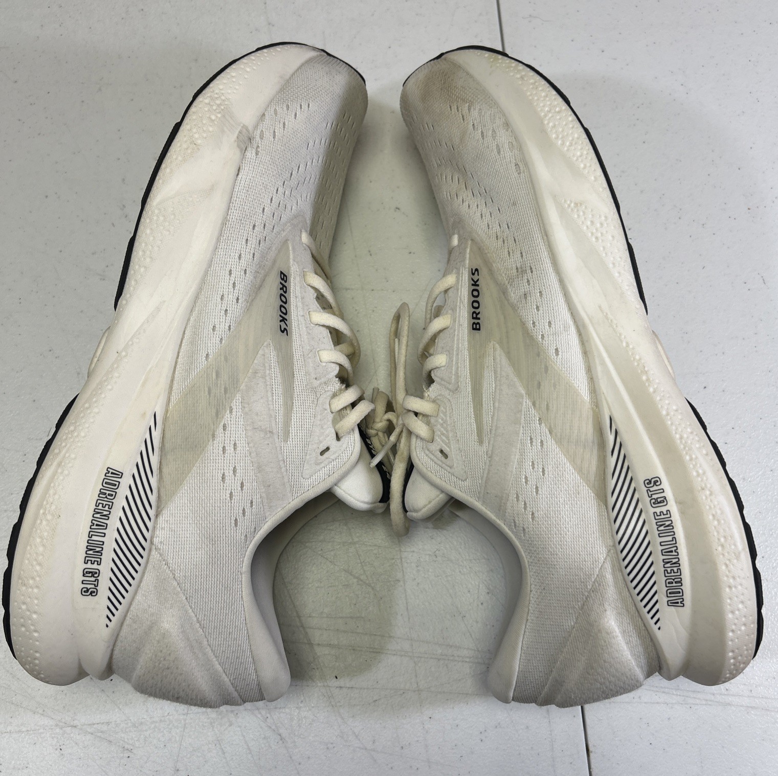 Brooks Adrenaline Gts 24 Running Shoes Sz 12.5 White Lace Up Sneakers
