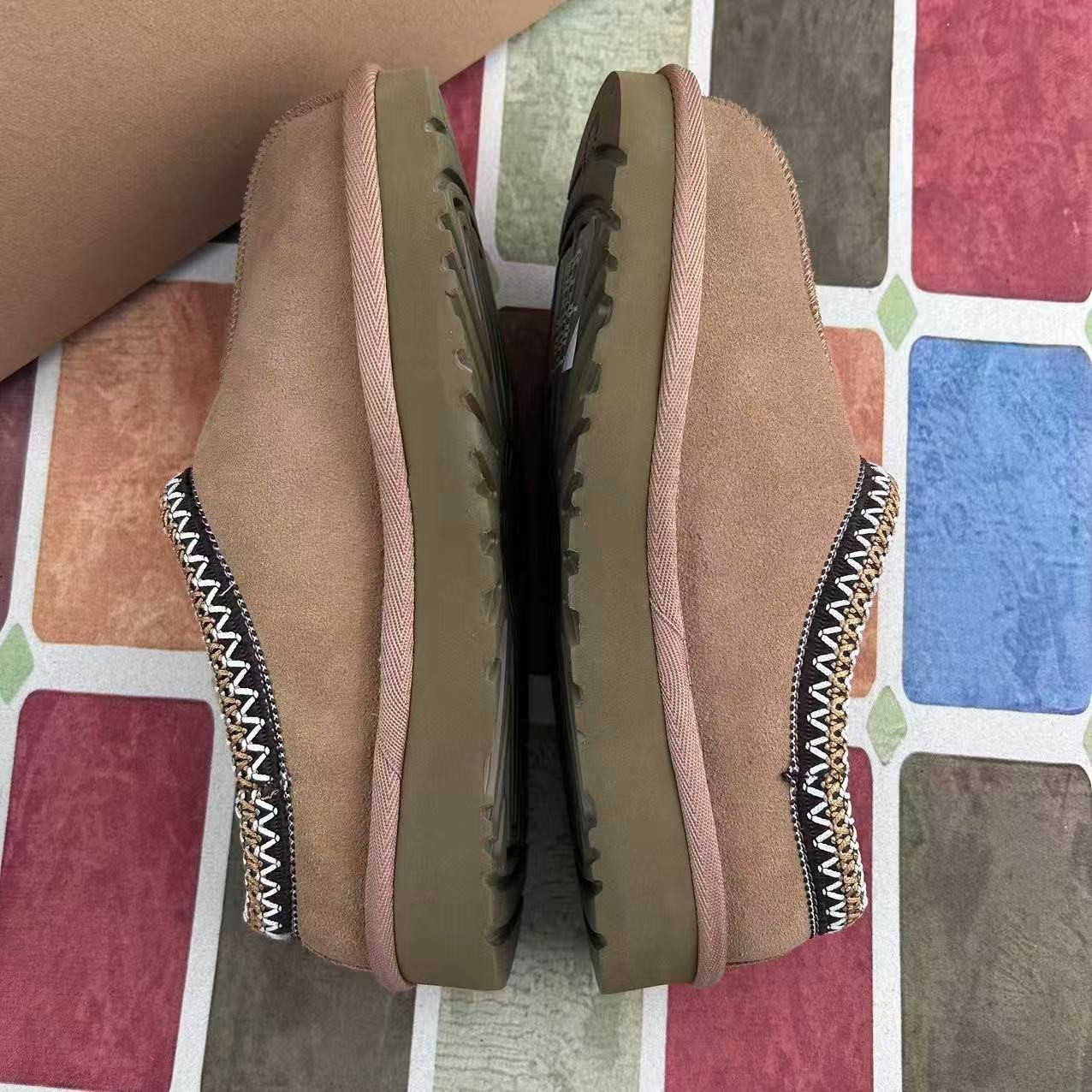 UGG Tasman II Women’s Shoes Chestnut Suede Upper Wool Slippers with Box US 6-11