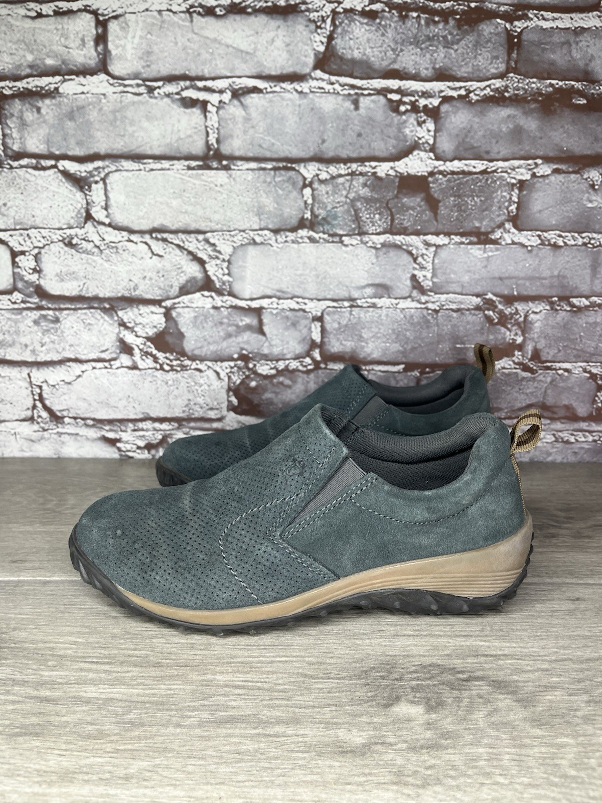 Panama Jack Blue Suede Textile Loafers Athletic Shoes Women Sz 35EU/5M US