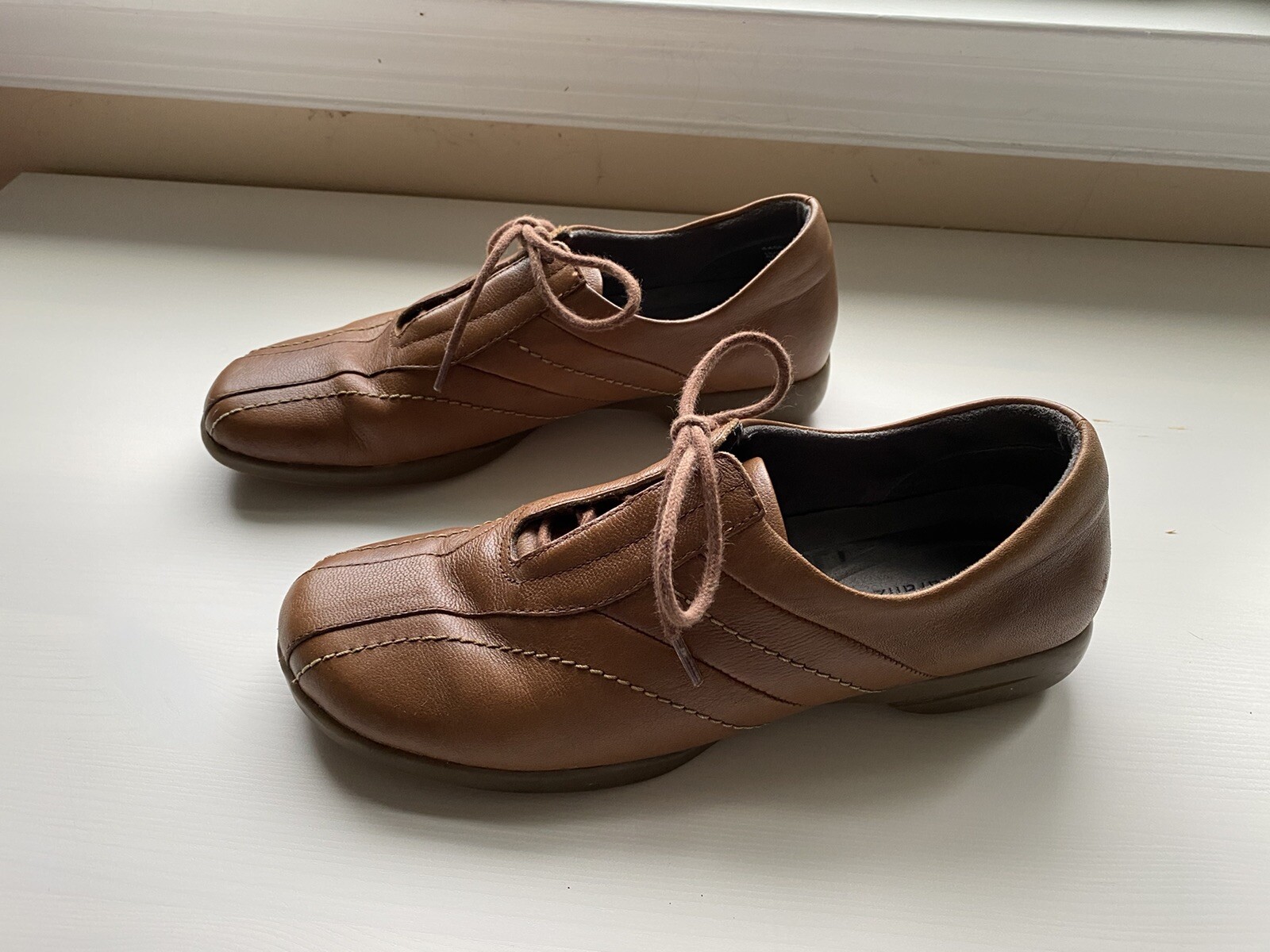 Naturalizer Shoes Skipper Saddle Tan Leather Comfort Women size 6 1/2 M #445NA94