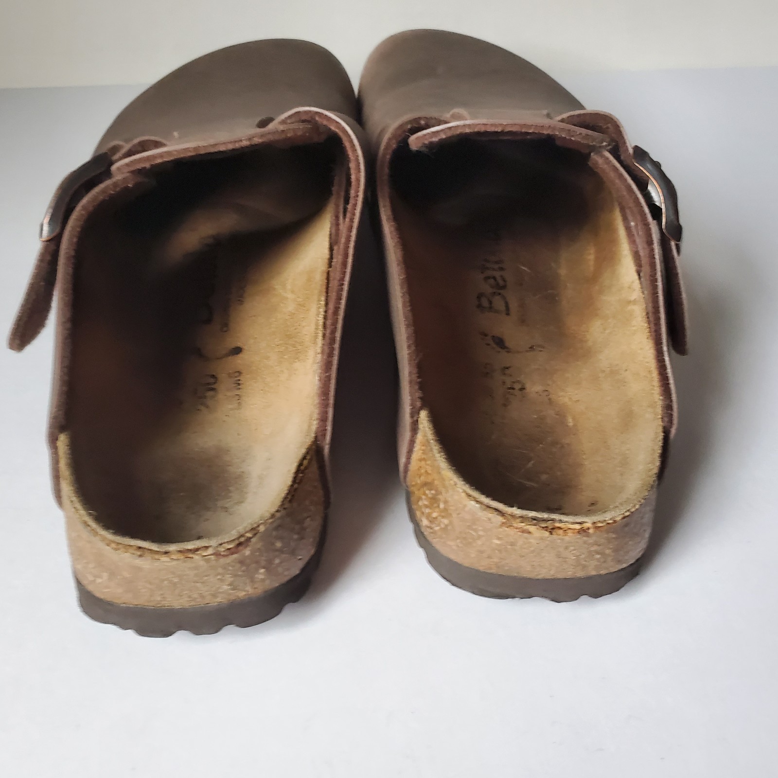 *Wear Birkenstock Betula Mocha Leather Clog Size 8 Ladies Men 6 Anatomic Footbed