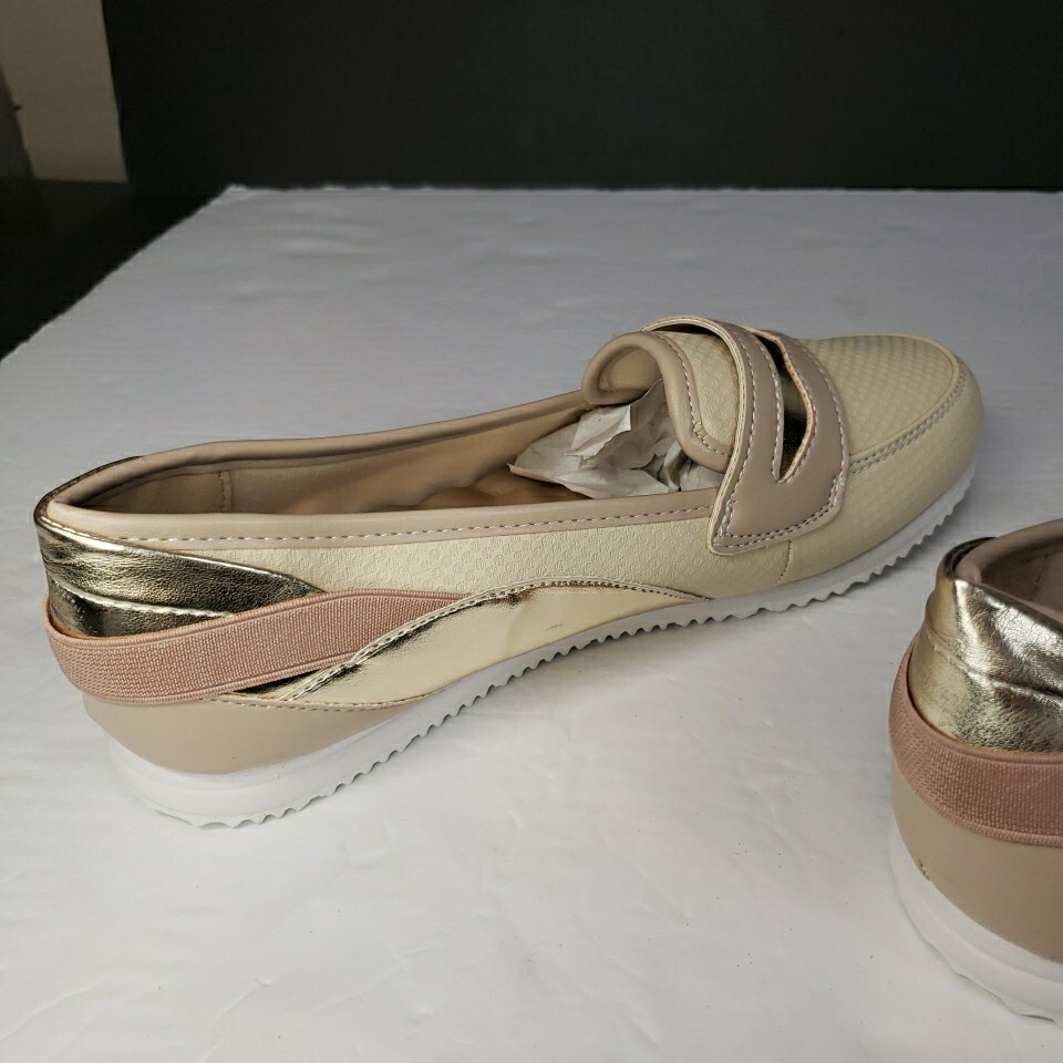 Avon Venus Cushion Walk Metallic Loafer Womens 7 Shoes New