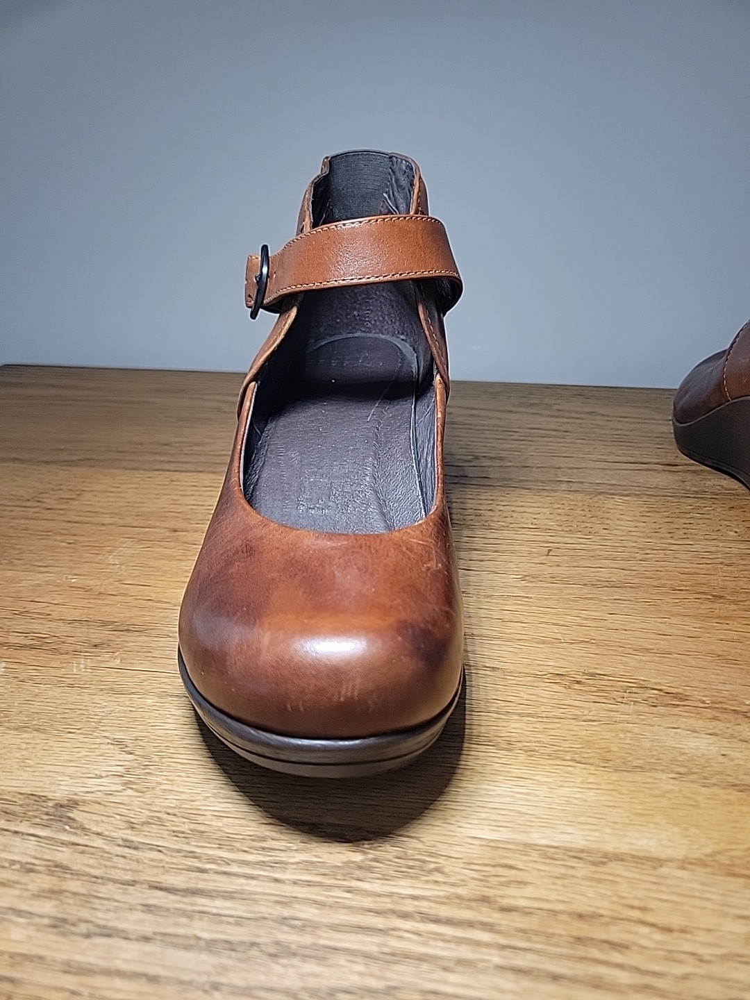 DANSKO Rebel Women’s Sz 41 Brown Leather Maryjane Wedge Comfort Shoes