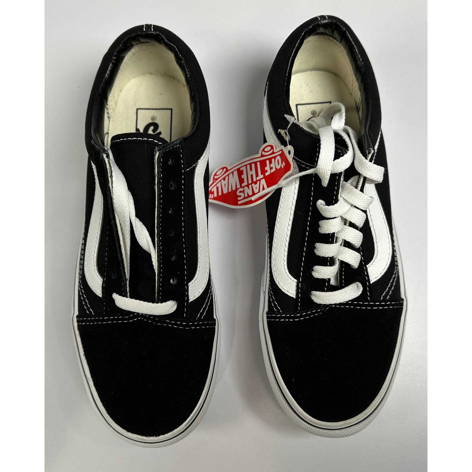 VANS UNISEX SHOES OLD SKOOL PLATFOR SNEAKER BLACK/WHITE SIZE M5 W6.5 NIB #024S