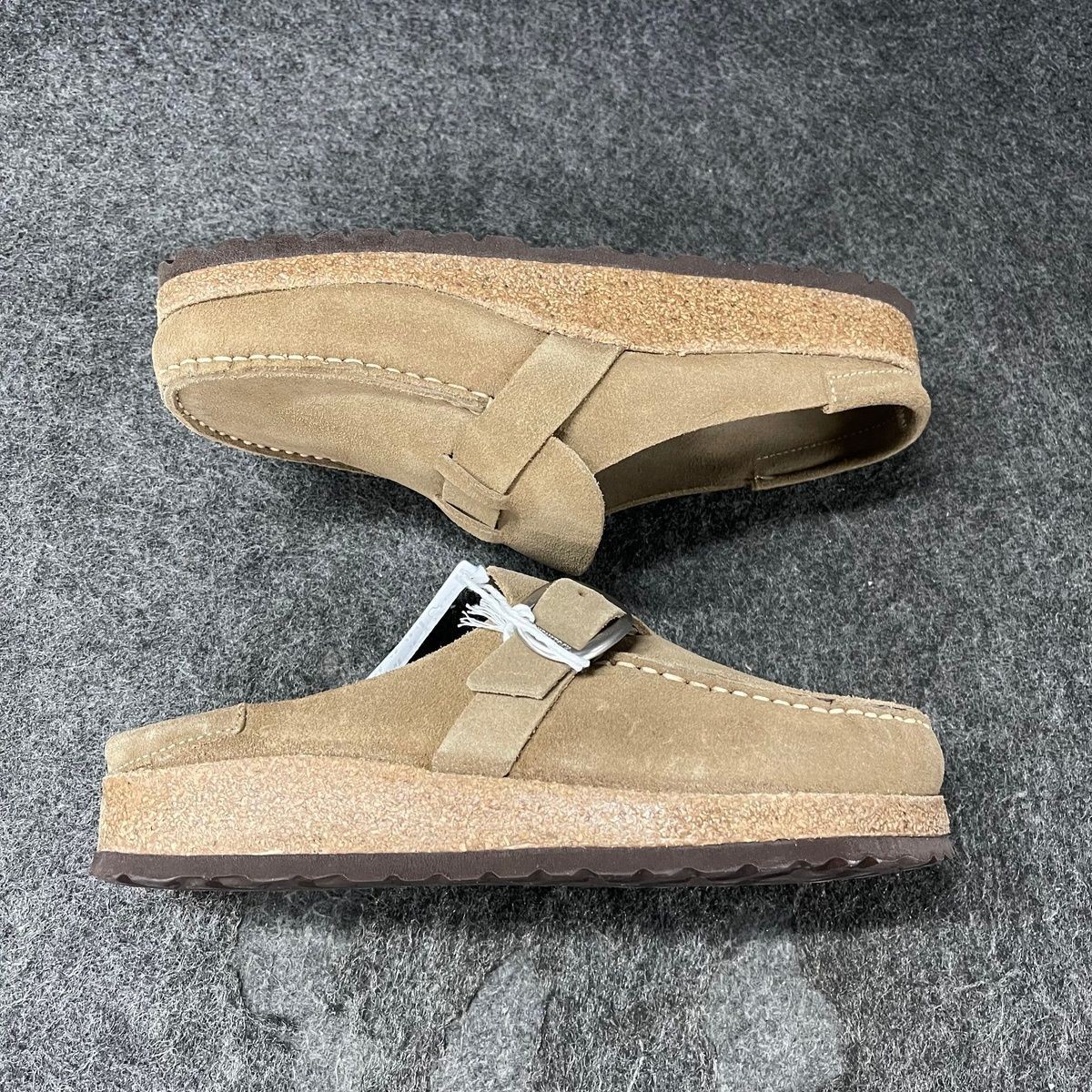 BIRKENSTOCK Buckley Suede Moccasin Women’s Size US 6 Gray Taupe