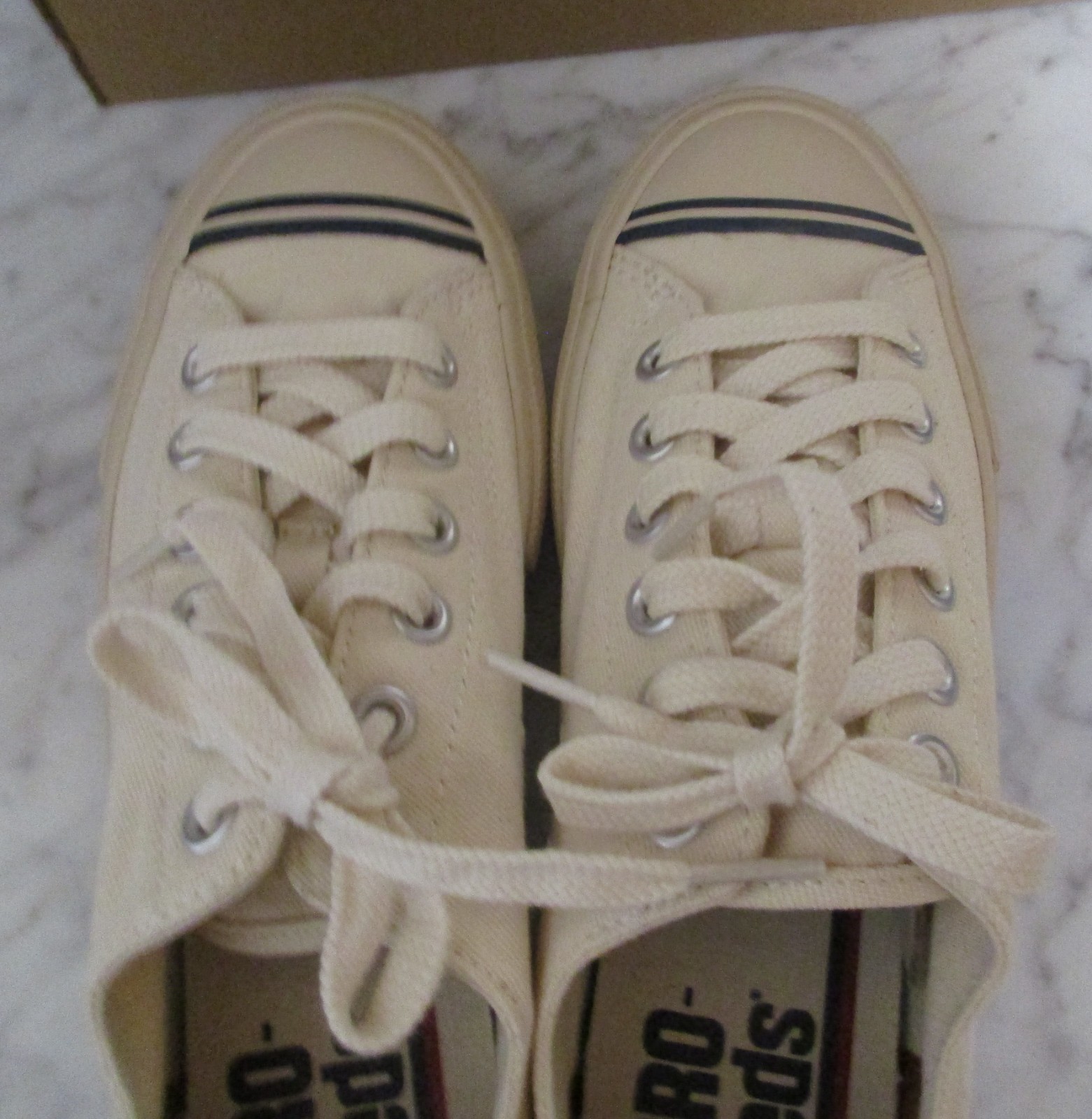 Men’s Women’s Off White & Blue Super 69ER PRO-KEDS – 6.5 Man – New