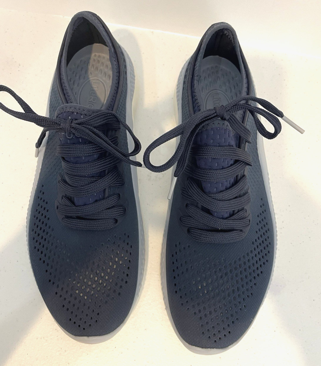 Crocs LiteRide Womens Size 9 206705 Two Tone Blue