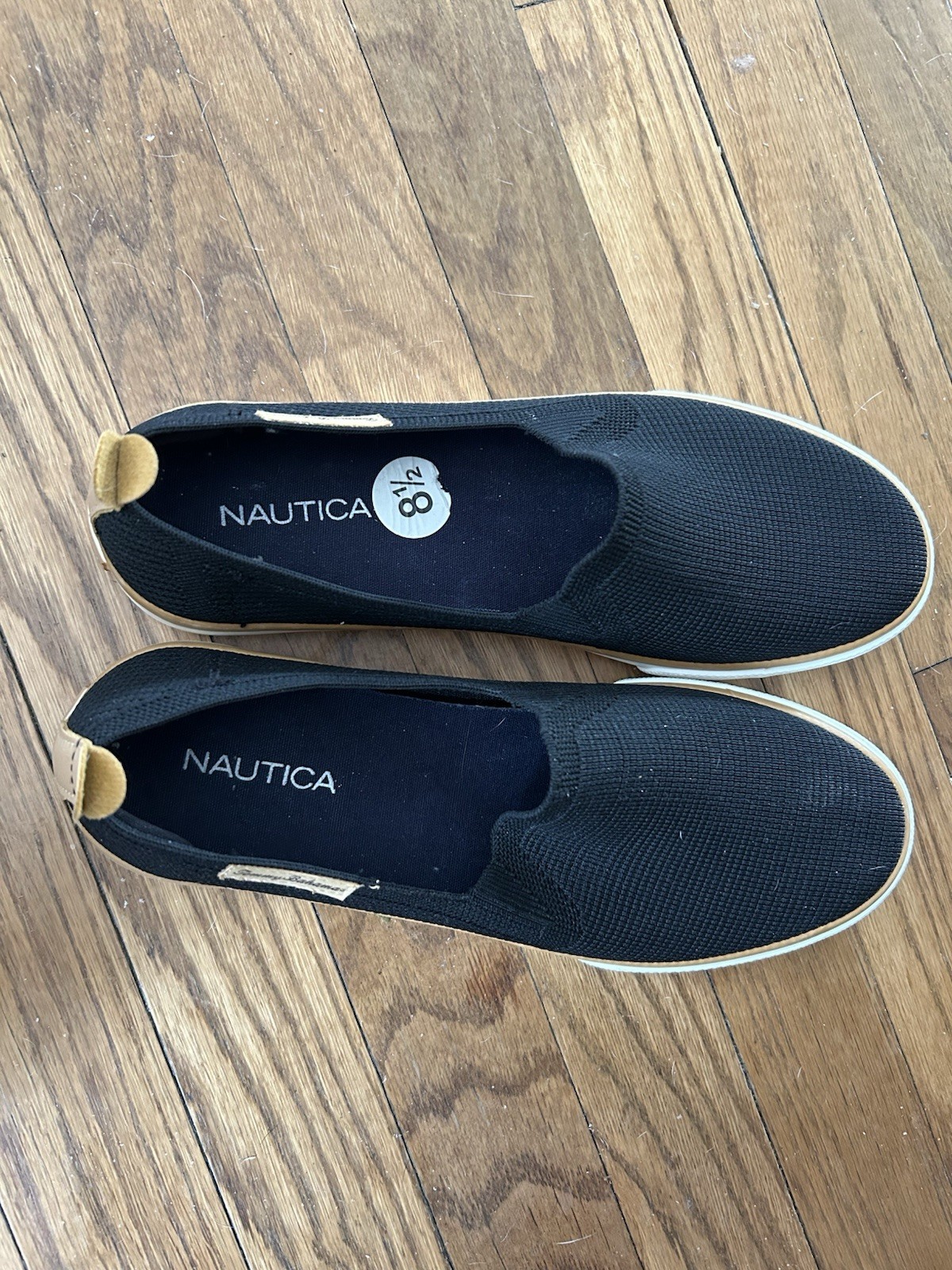 Nautica “Tommy Bahama” Slip On Shoes Sz 8.5 M Black Textile Upper