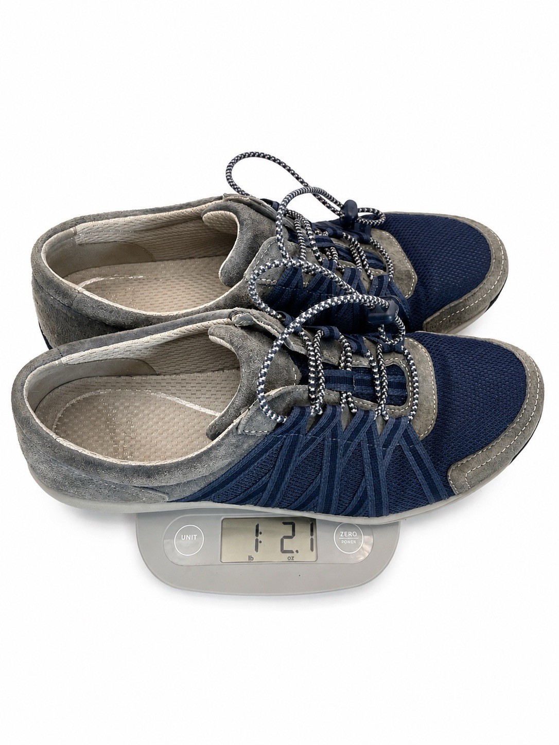 Dansko Honor Walking Shoes Womens EU 40 US 9.5-10 Navy Gray Leather Mesh Comfort