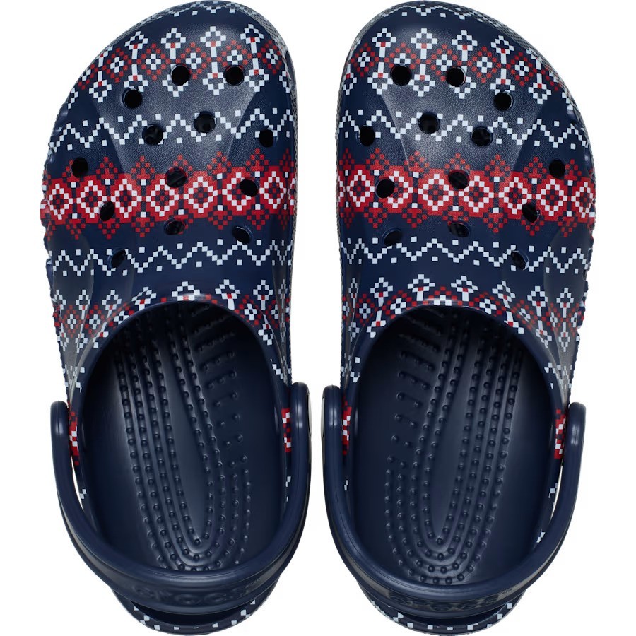 Crocs Baya Holiday Graphic Clog Mens 10 Womens 12 Festive Comfort Slip On