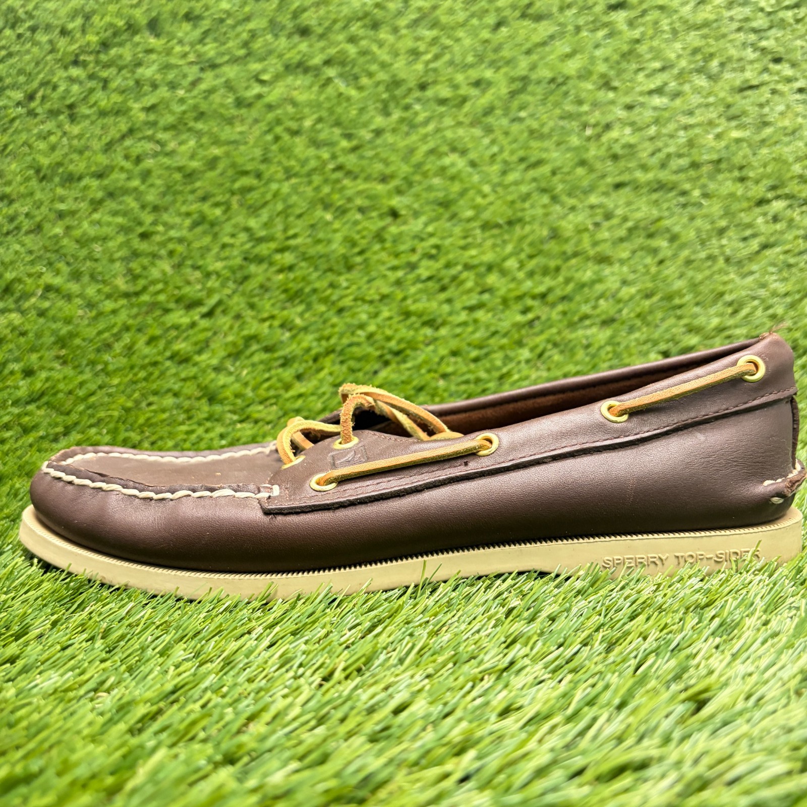 Sperry Authentic Original 2-Eye Womens Size 9 Brown Casual Leather Boat Shoes