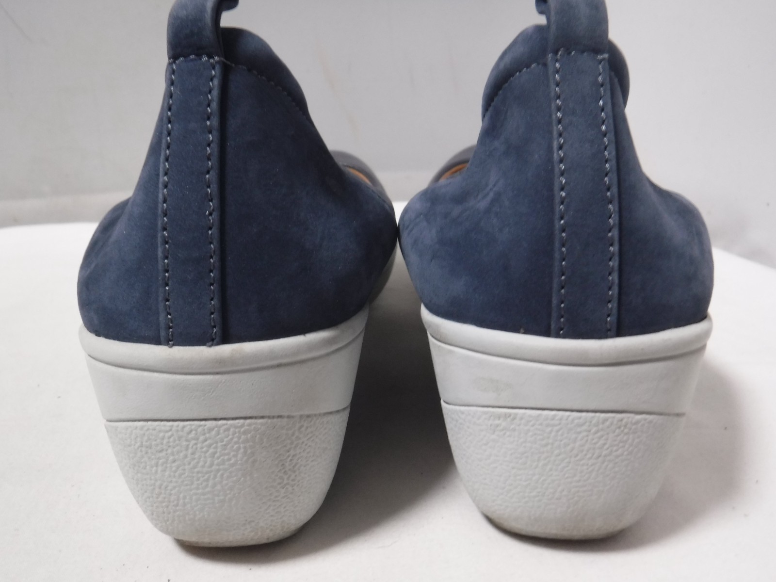 GA2 Women’s VIONIC Jacey Navy Blue Leather Comfort Wedge Career Shoes Sz 8