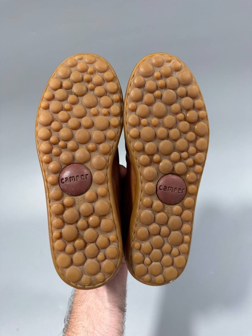 Camper Pelotas Brown Leather Sneakers Shoes EU 35 US 5 Women / Small Size