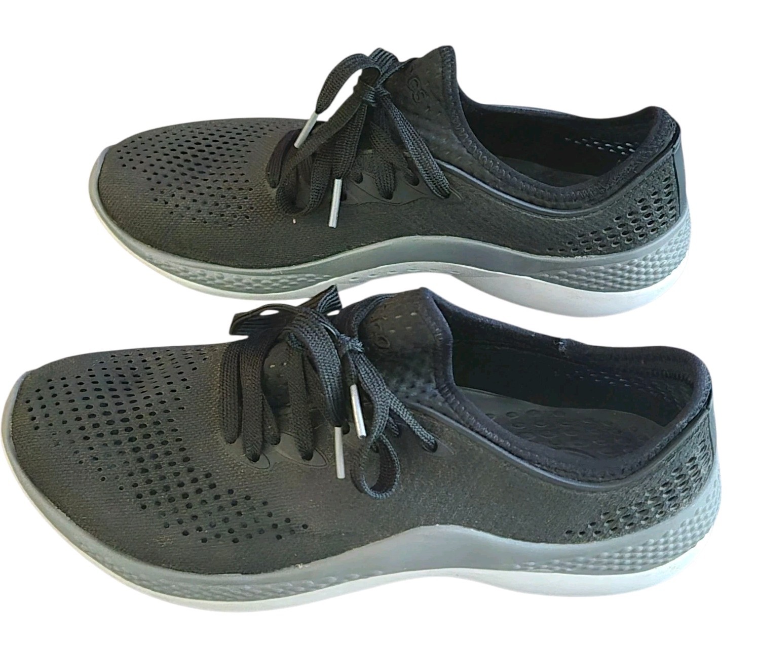 Crocs Womens Size 9 Literide 360 Pacer 206705 Black Casual Shoes Sneakers