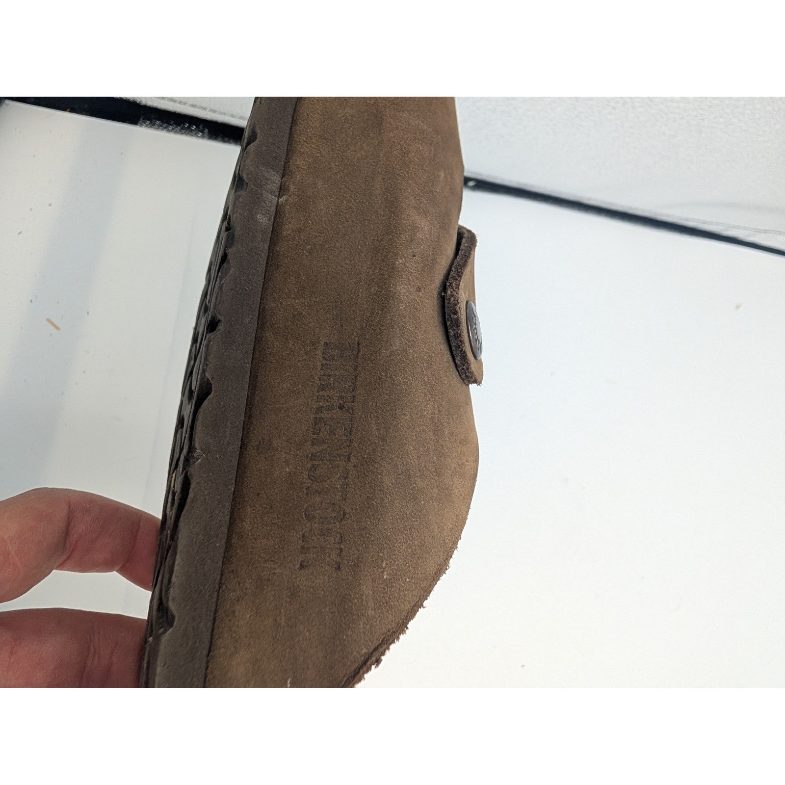 Birkenstock Boston Clogs Habana Leather Brown Mules Womens 10 Mens 8 EU 41