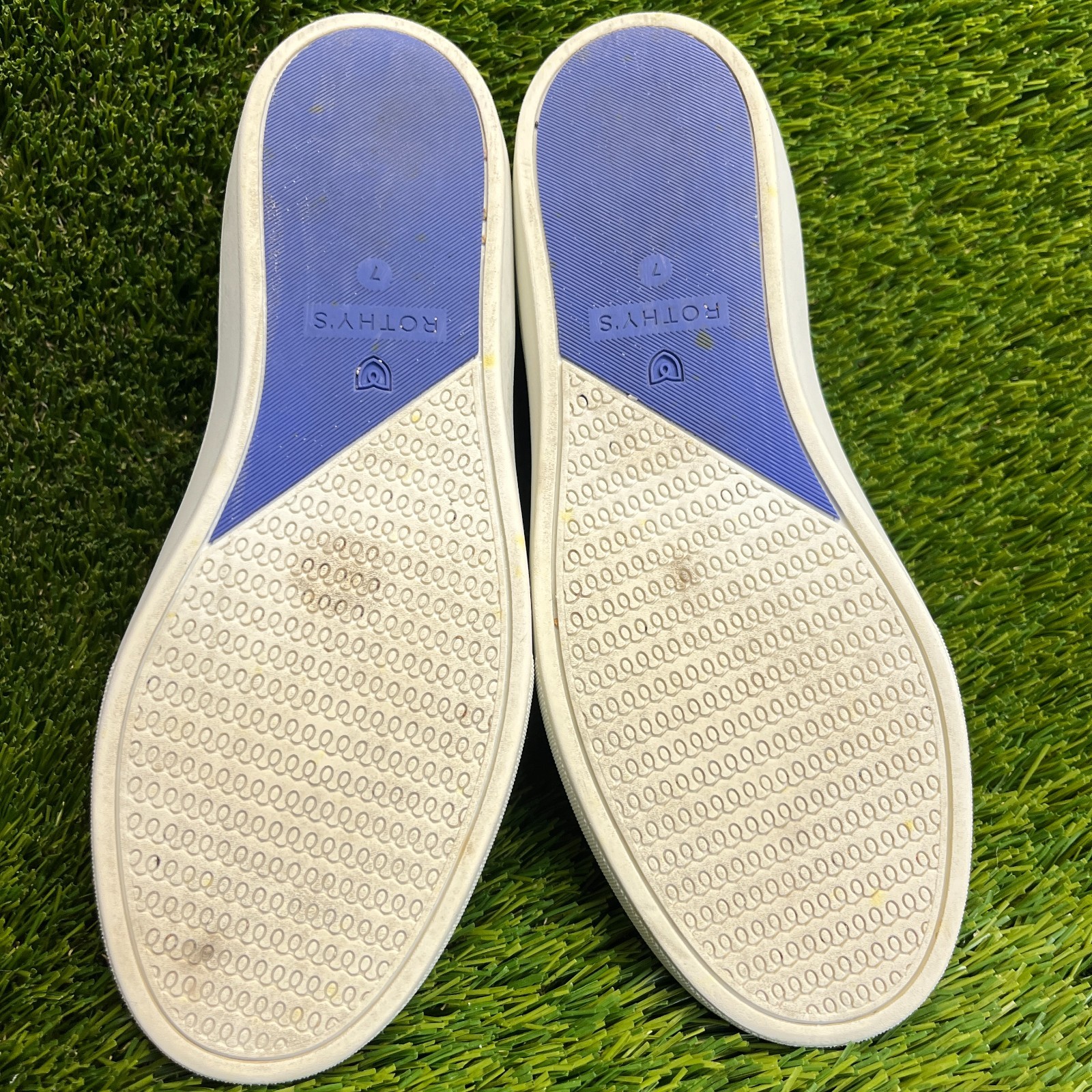 Rothy’s The Original Womens Size 7 White Casual Walking Slip On Shoes Sneakers