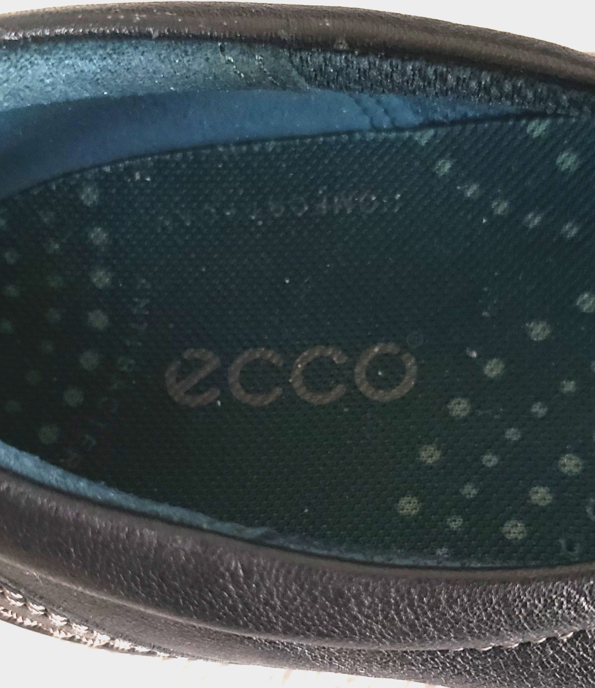ECCO Glebe Black Leather Mary Jane Comfort Shoes Size 8-8.5 NEW