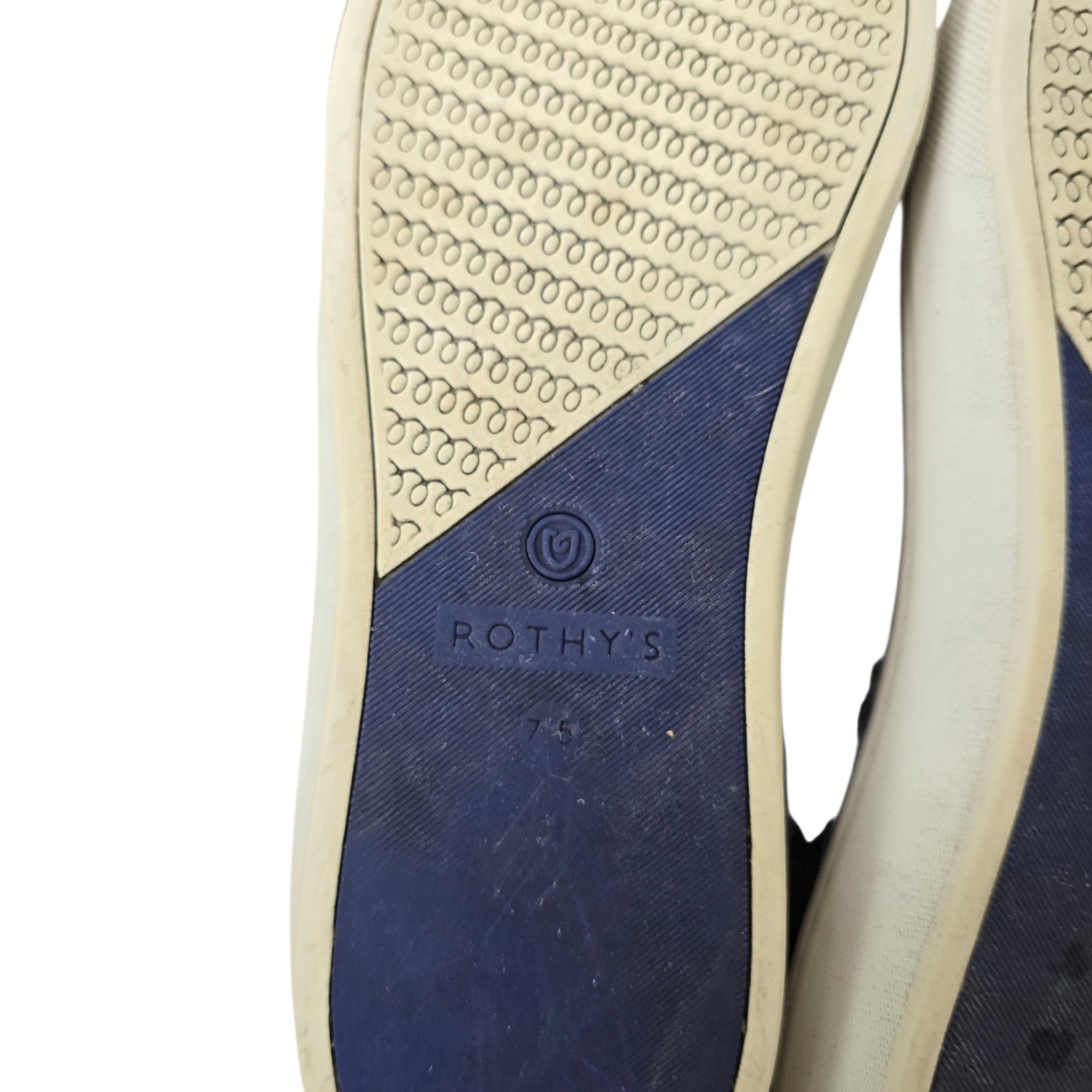 Rothys The Sneaker Grey Camo Slip On Knit Shoes Womens 7.5 Sustainable