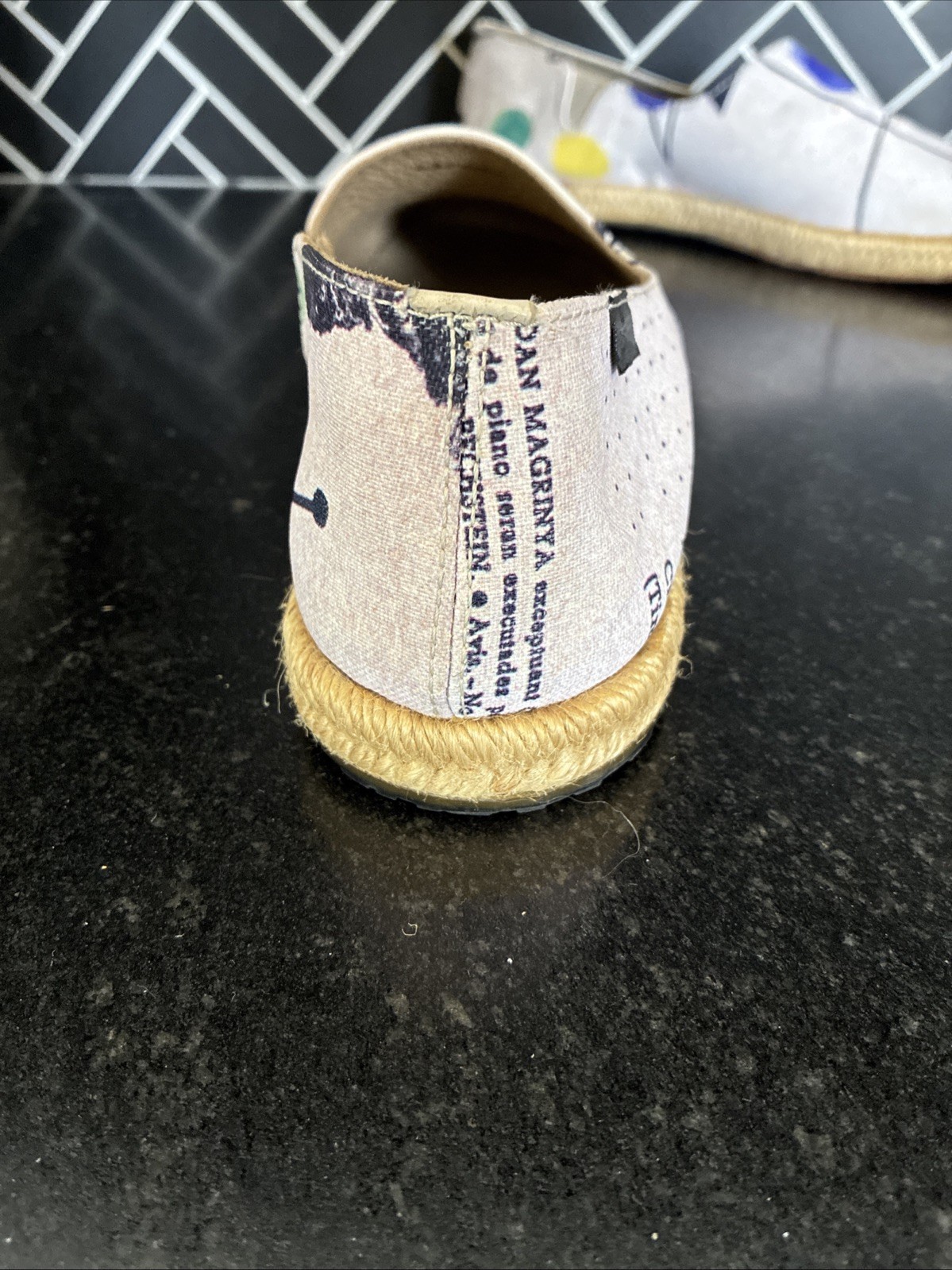 Camper Criro Abstract Espadrilles Slip Ons Womens EU 40 US 9/9.5 Run Small 8/8.5