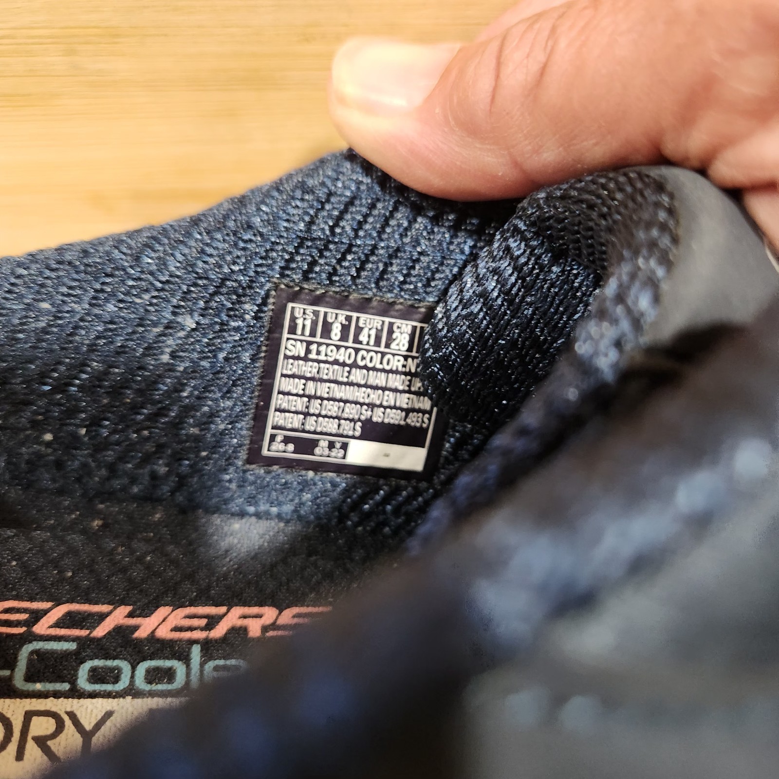 Skechers D’Lites Resilient Navy Blue Slip On Mule Sneaker Clog Women’s Size 11