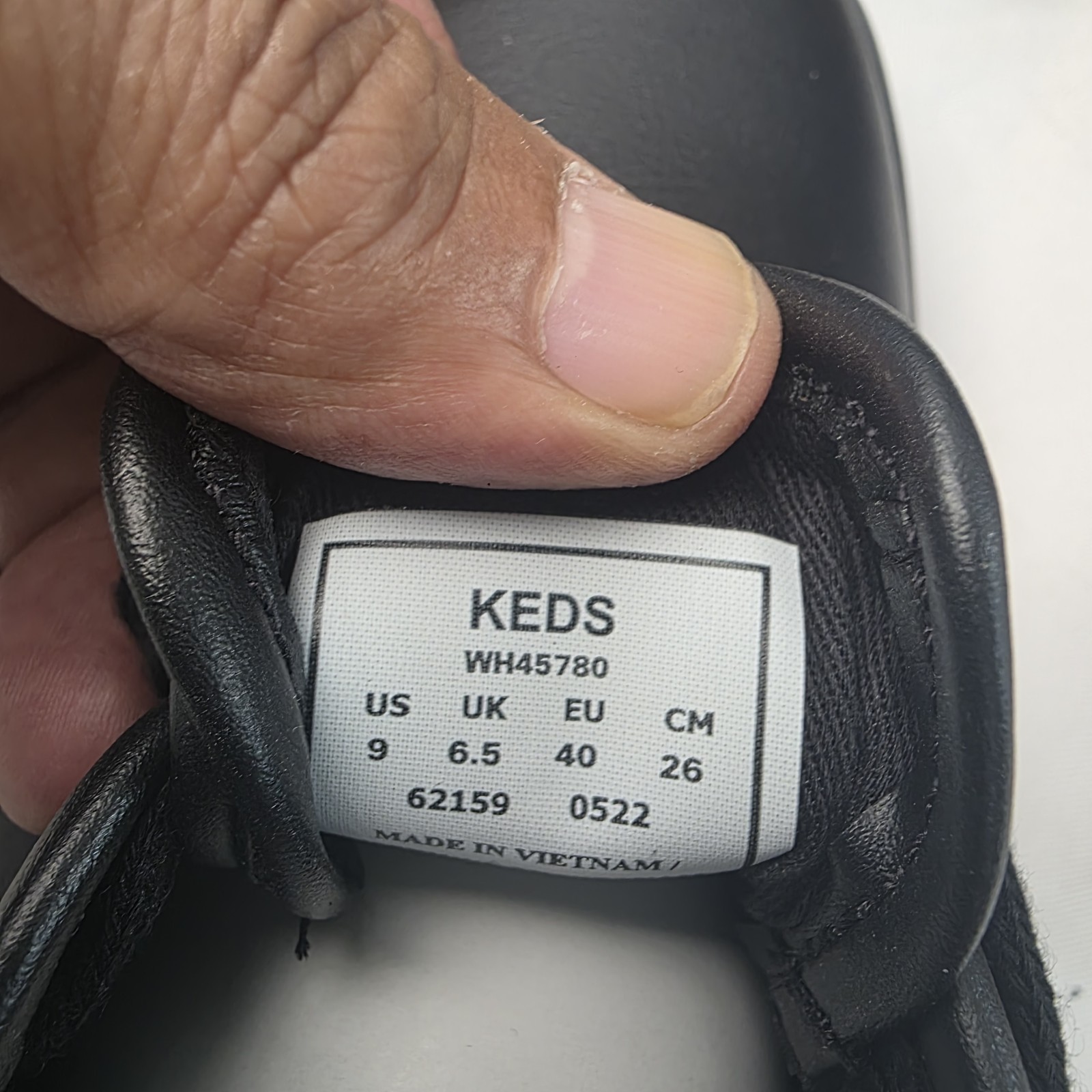 Keds Women Champion Originals Leather Womens Sneakers Size 9 M Black WH45780