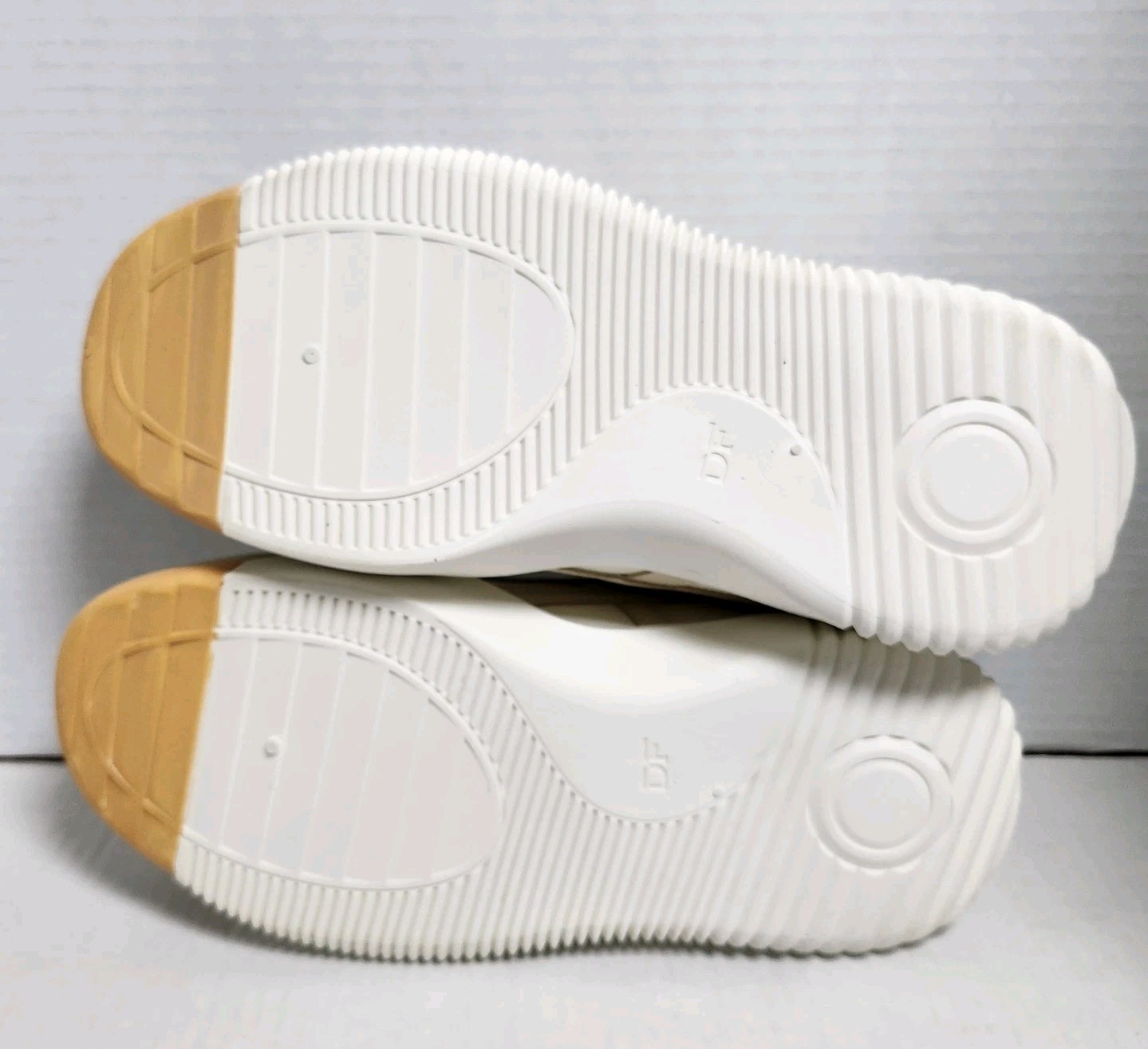 DF De Florance Shoes Womens Sneakers US Size 10 Tan Beige White Made In Italy