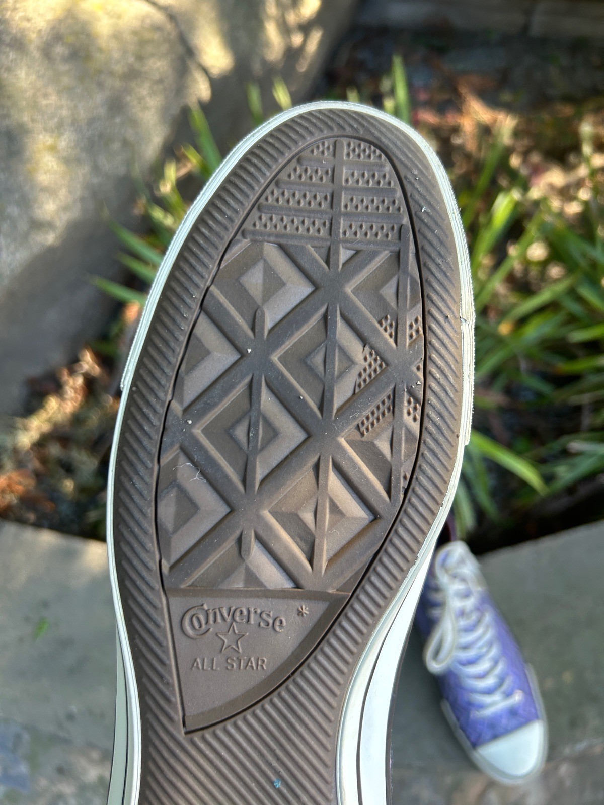 Missoni X Converse “Mediterranean” High Top Purple Metallic Sneakers Size 8