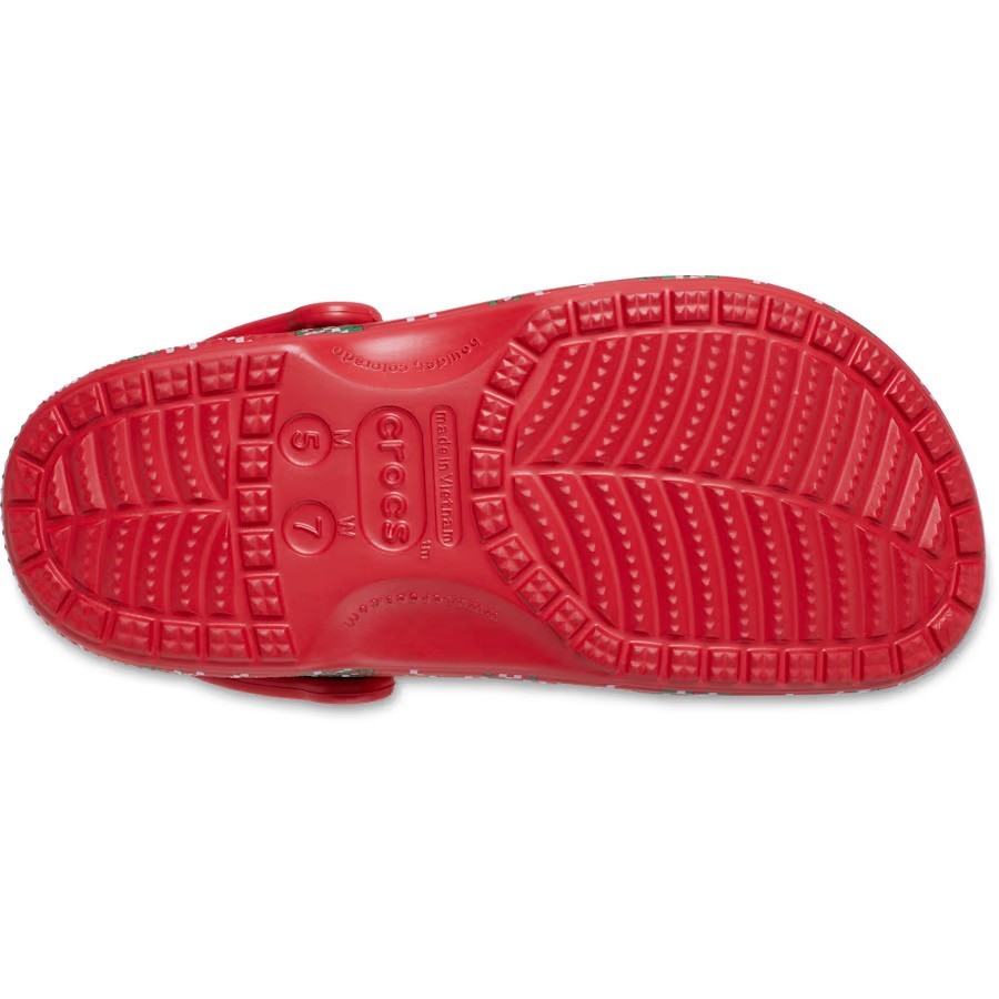 Crocs Baya Holiday Graphic Clog Mens 10 Womens 12 Festive Comfort Slip On