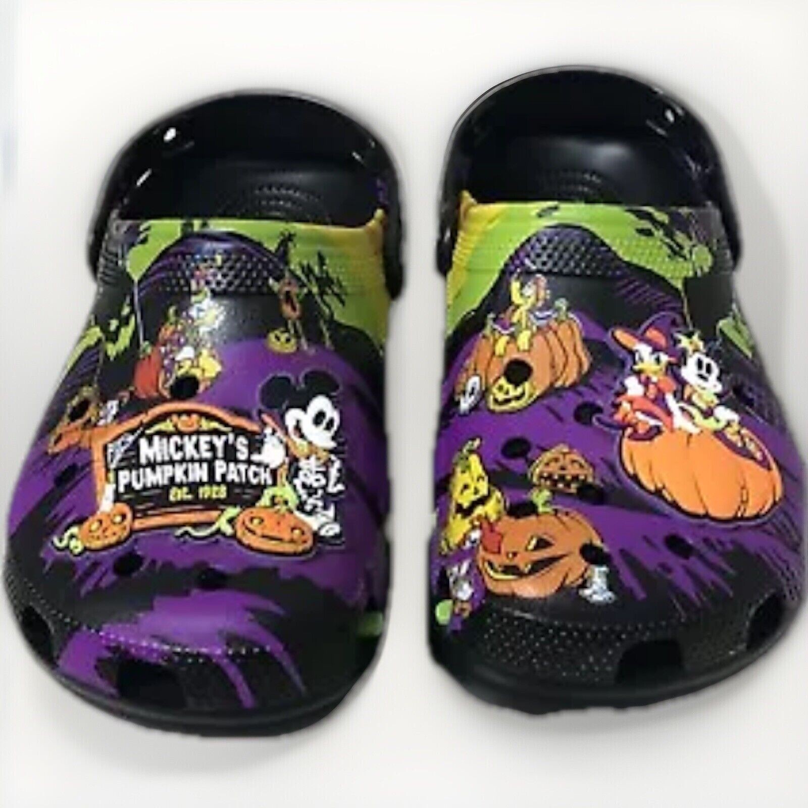 Disney Parks Halloween 2024 Mickey’s Pumpkin Patch Adult Clogs Crocs Size M6/W8