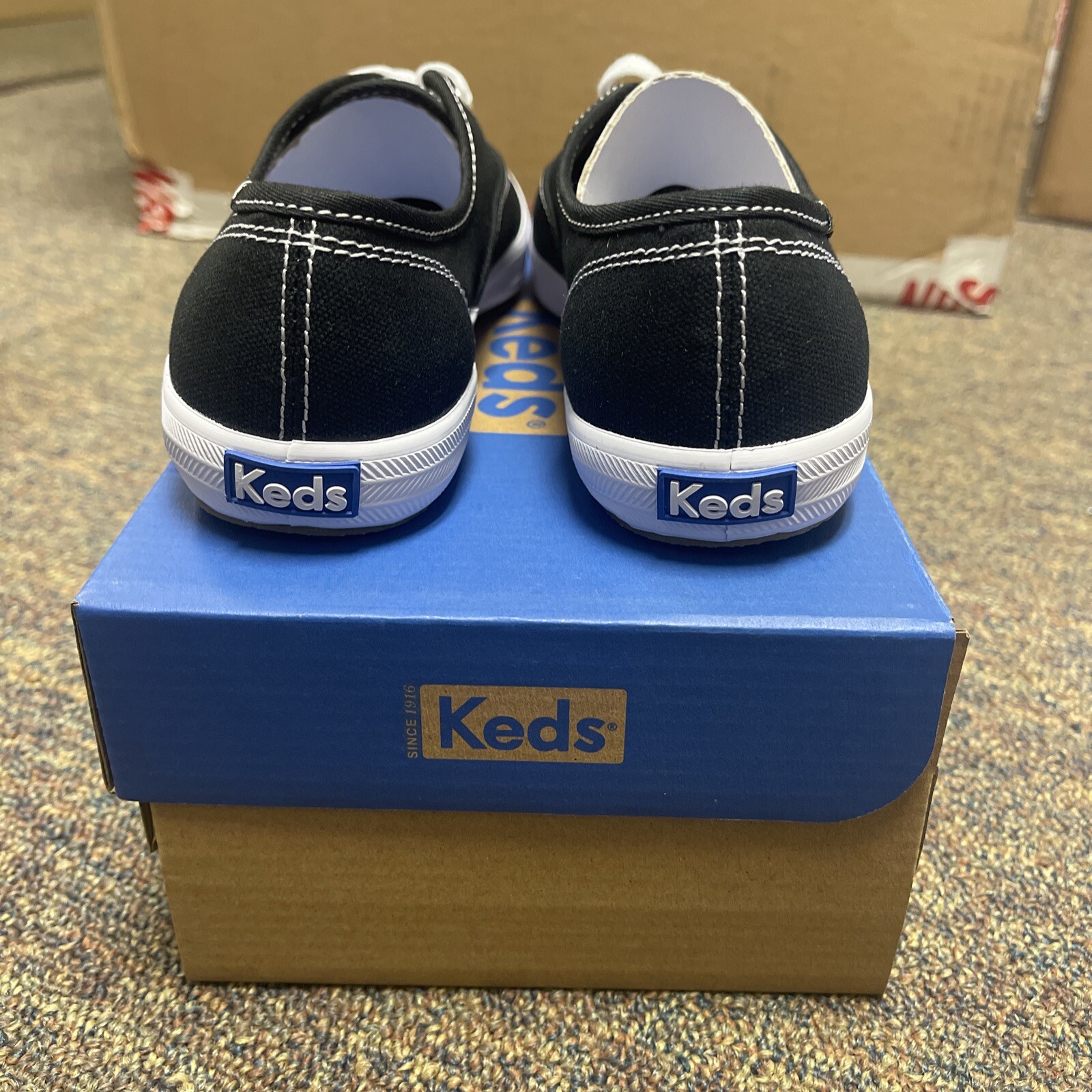 PICK SIZE/ Keds Women’s Champion BLACK/WHITE Canvas Shoe