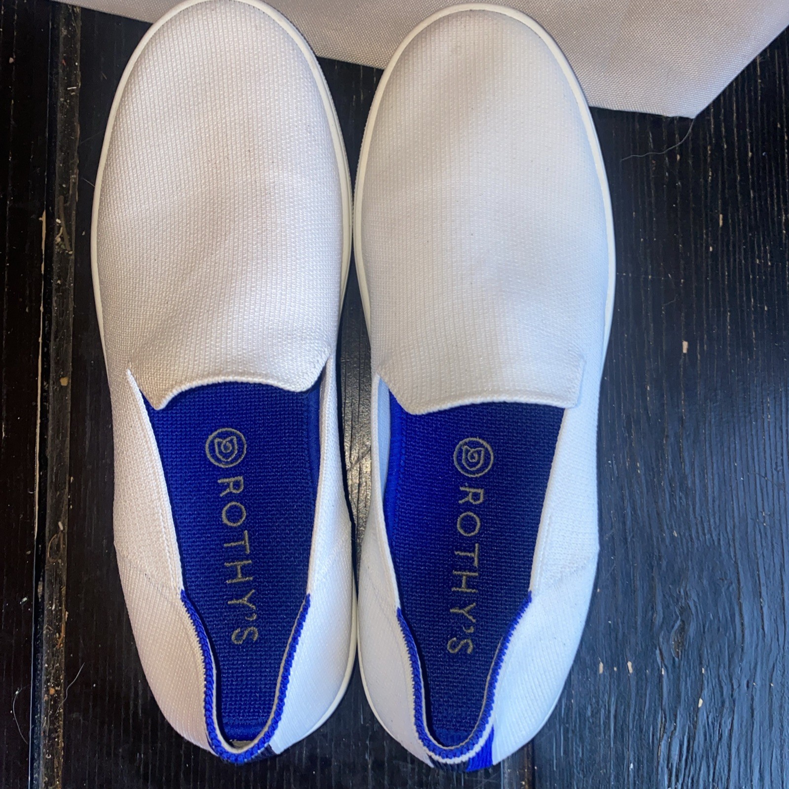 Rothy’s Women’s The Original Slip On Casual Comfort White Sneaker Size 9