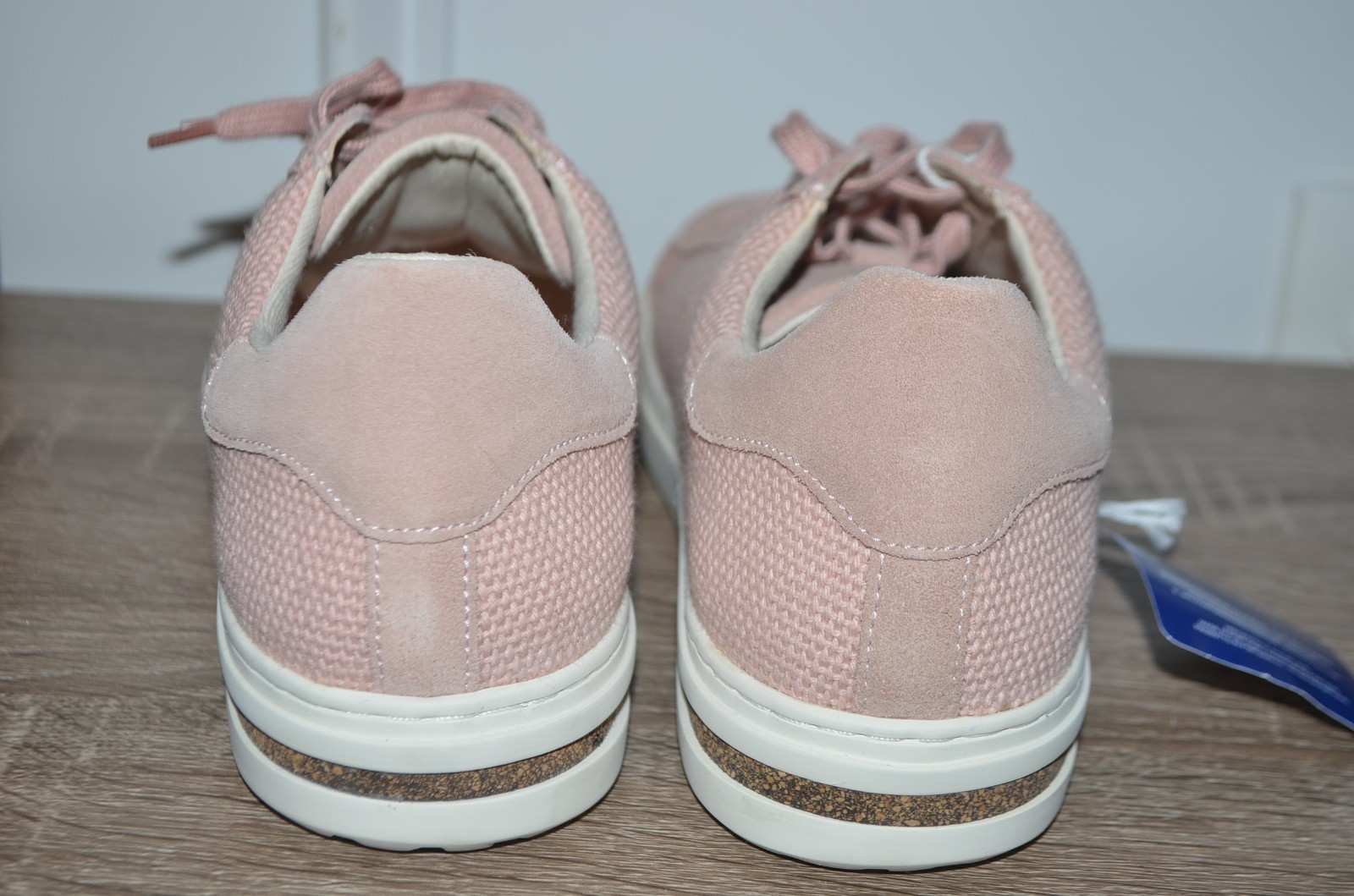 Birkenstock Bend Low Top Lace Up Sneaker Soft Pink Suede Womens EU 39 US 8- 8.5