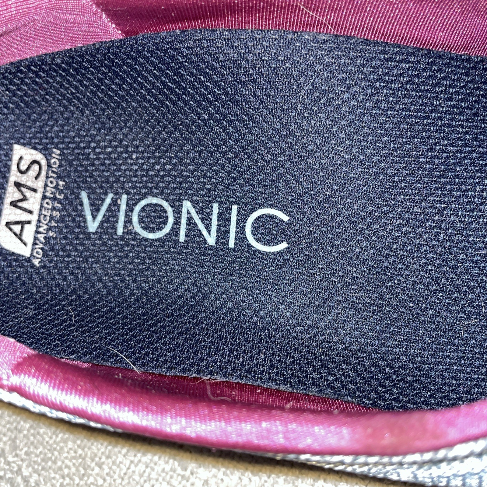 Vionic Womens Sport Shoes Size 8 M Blue Fabric Athleisure Activewear Fun