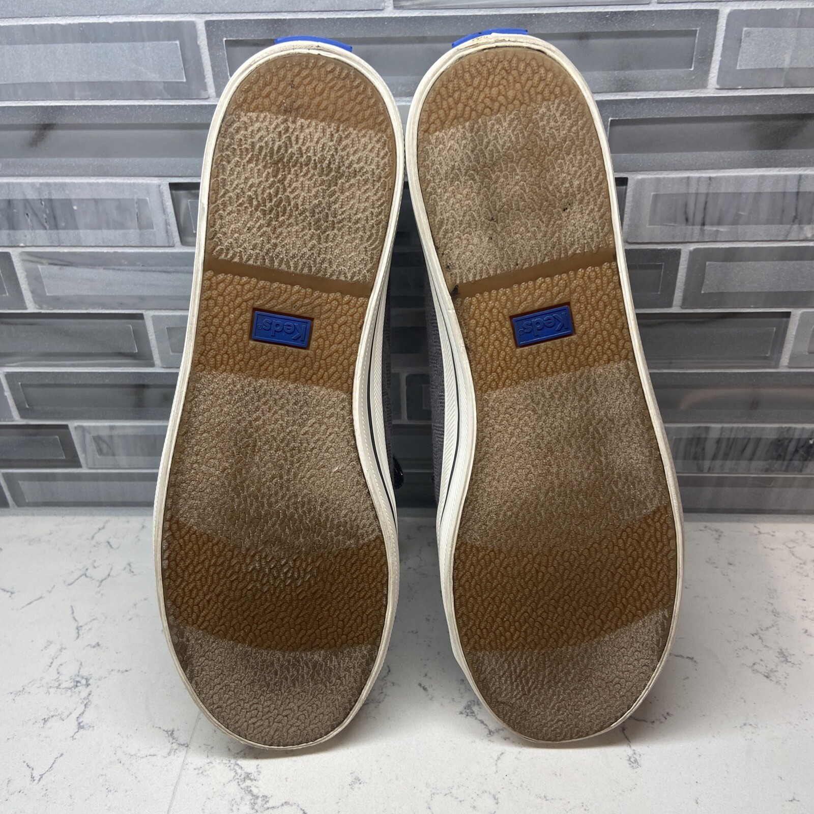Keds Women’s Kickstart Geo Jersey Charcoal Sneakers. Size 9.5