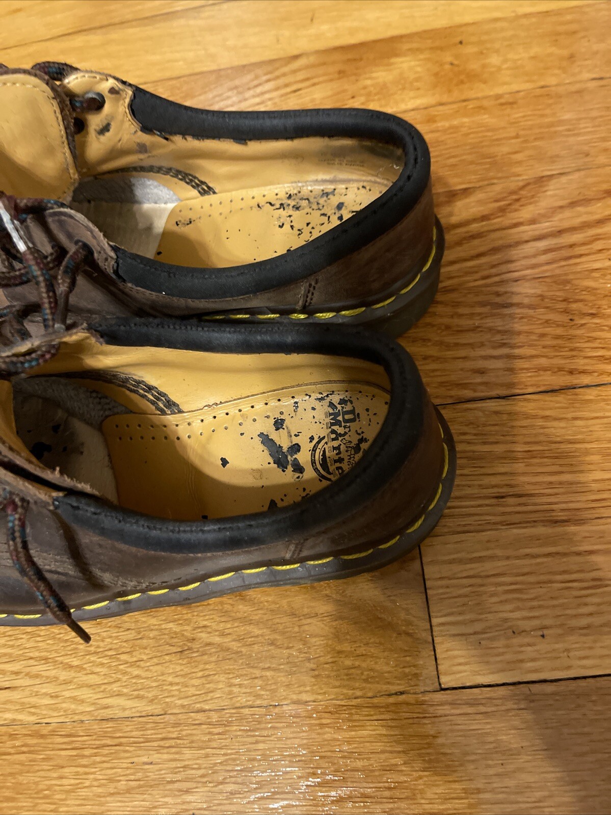 Dr Martens Brown Leather Clunky Sole 5 Eye Oxfords 8053 Women’s Size 7