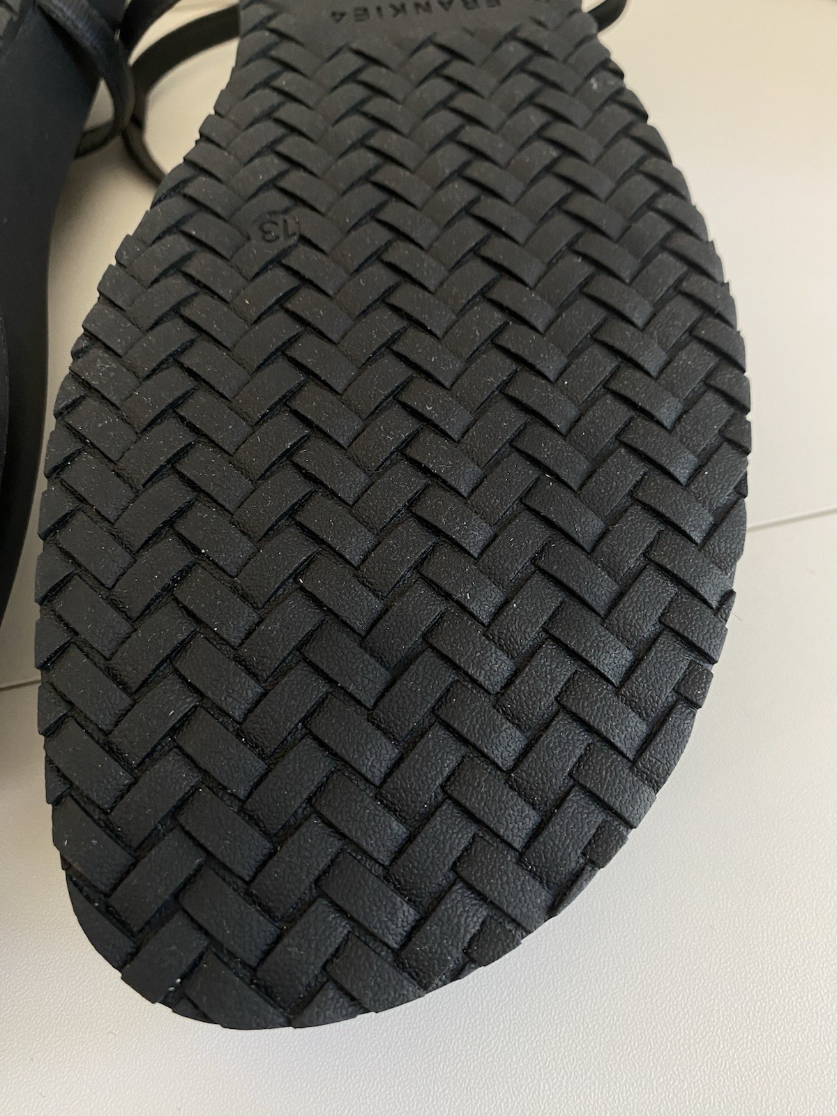 Frankie4 Bondi Sandals Women’s 13 Black $150 Waterproof Ankle Strap Podiatrist